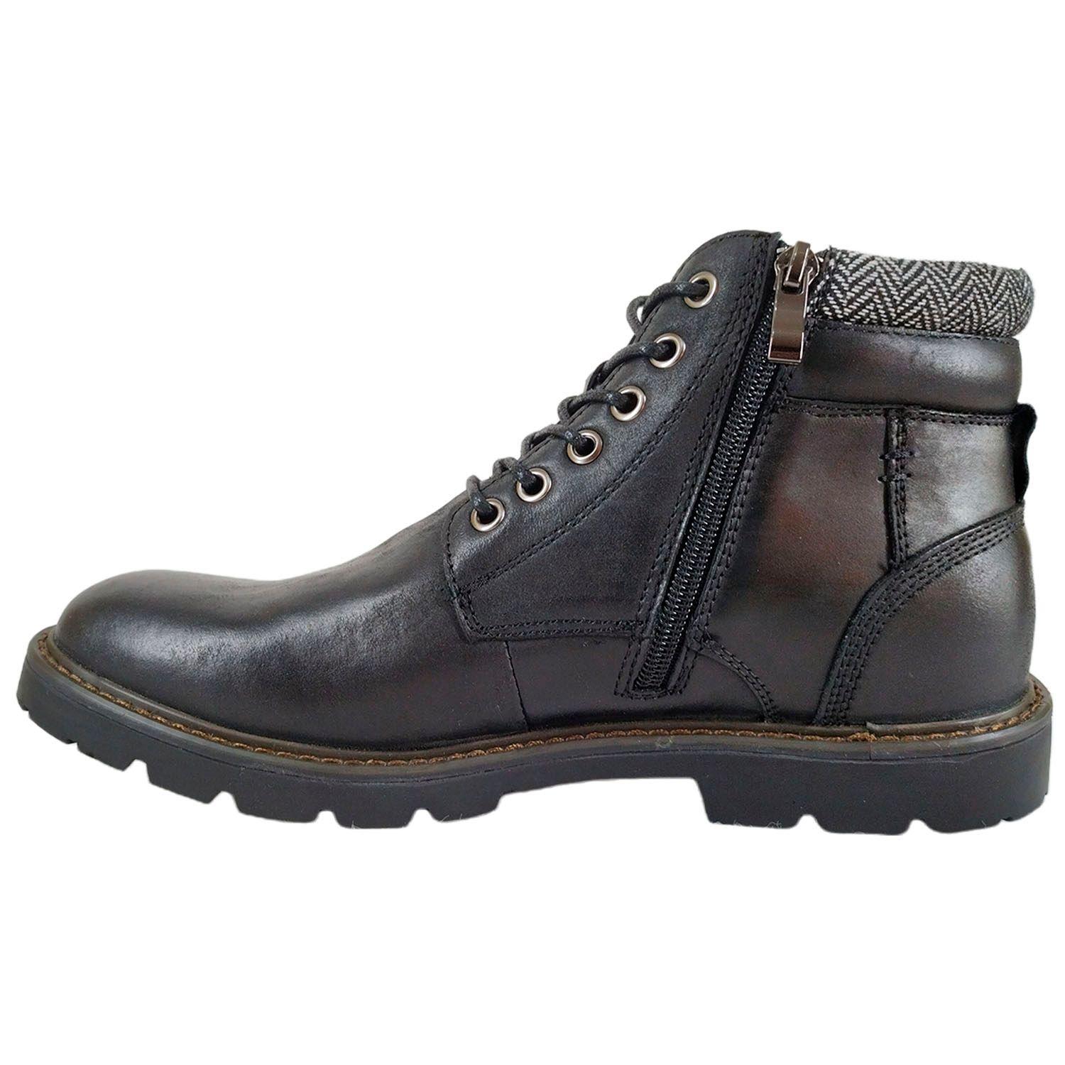 Botin de Cuero para Hombre 44 Negro-3