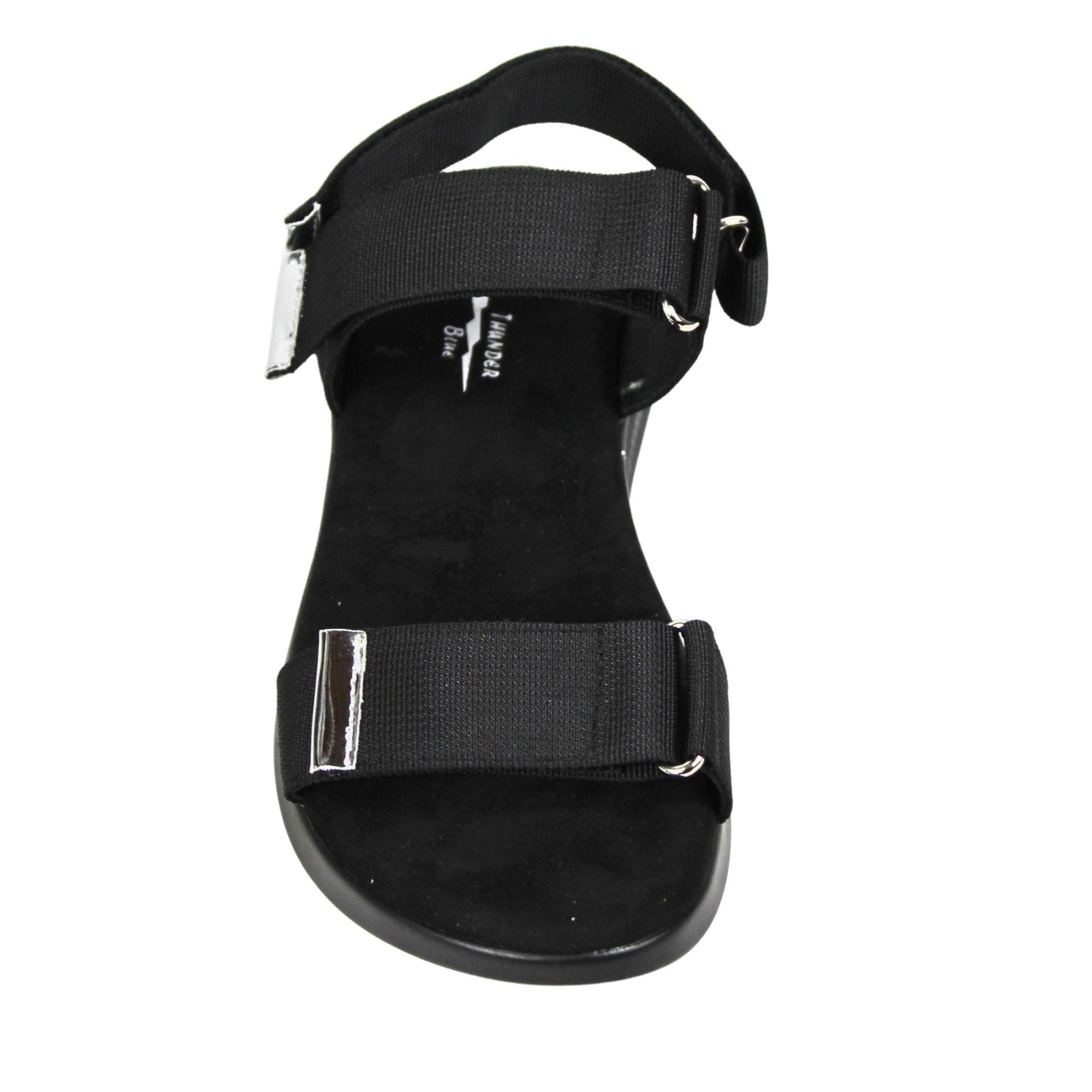 Sandalia deportiva de mujer TGH04 Negro-3