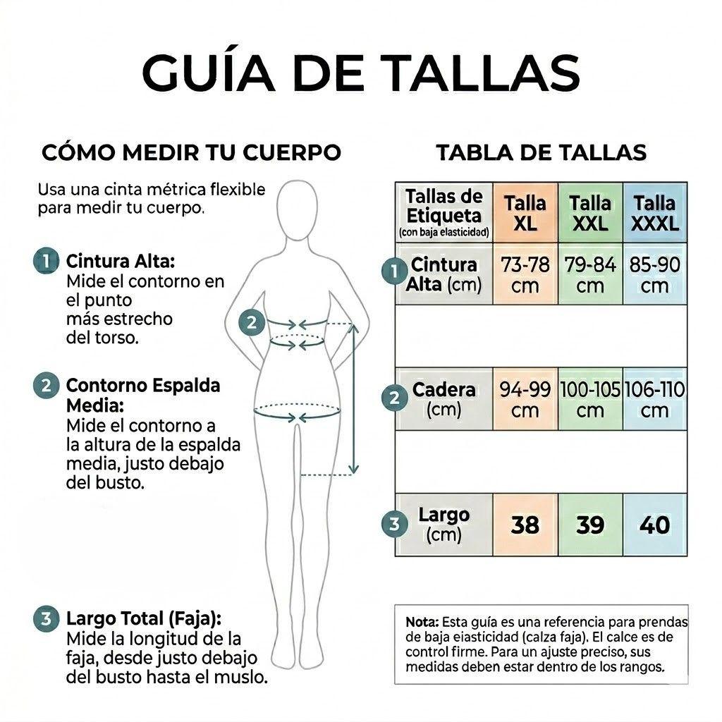 Faja Moldeadora Cintura Alta Weilisena KF8238 Mujer-7