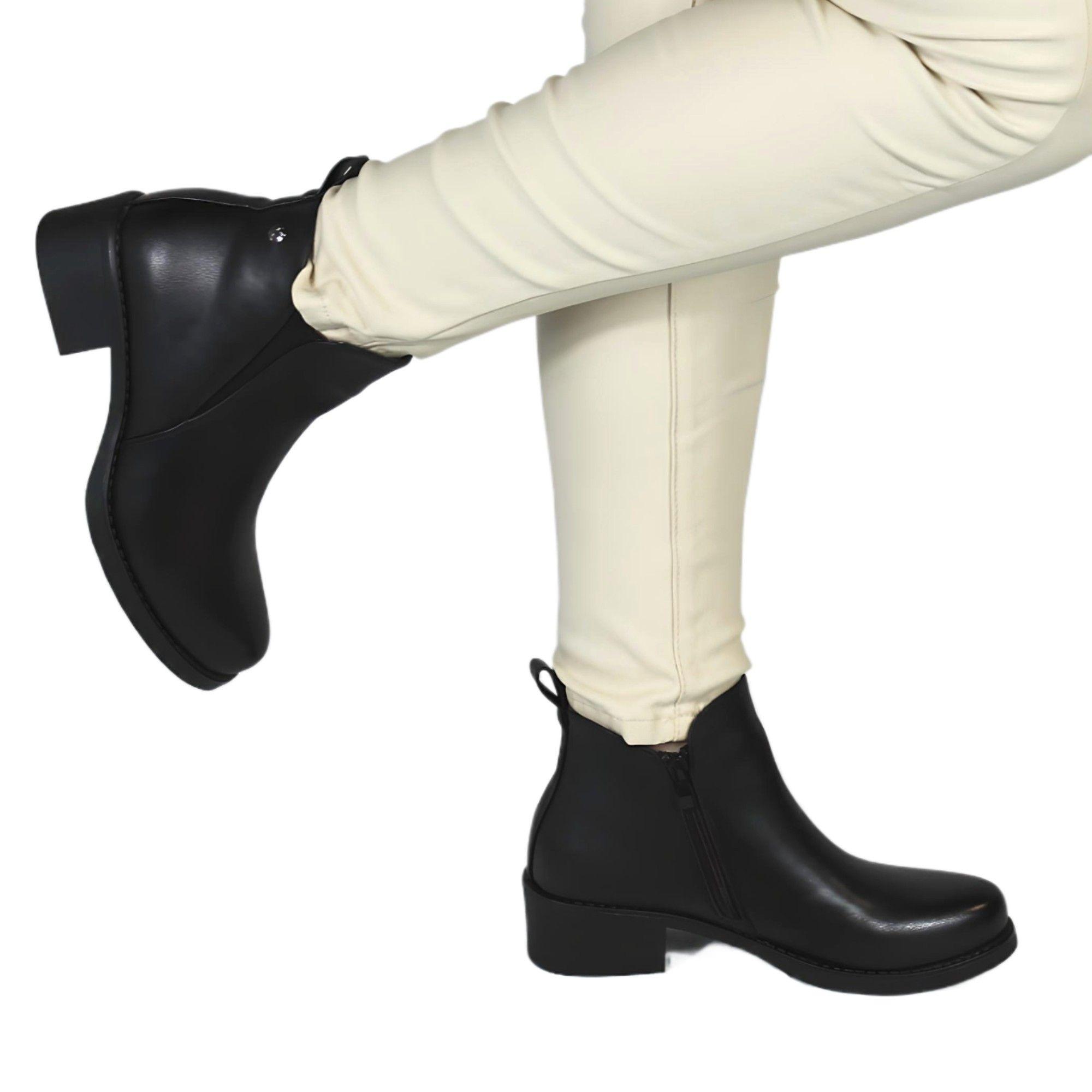 Botin de Mujer Invierno 13 Yassne Negro-2