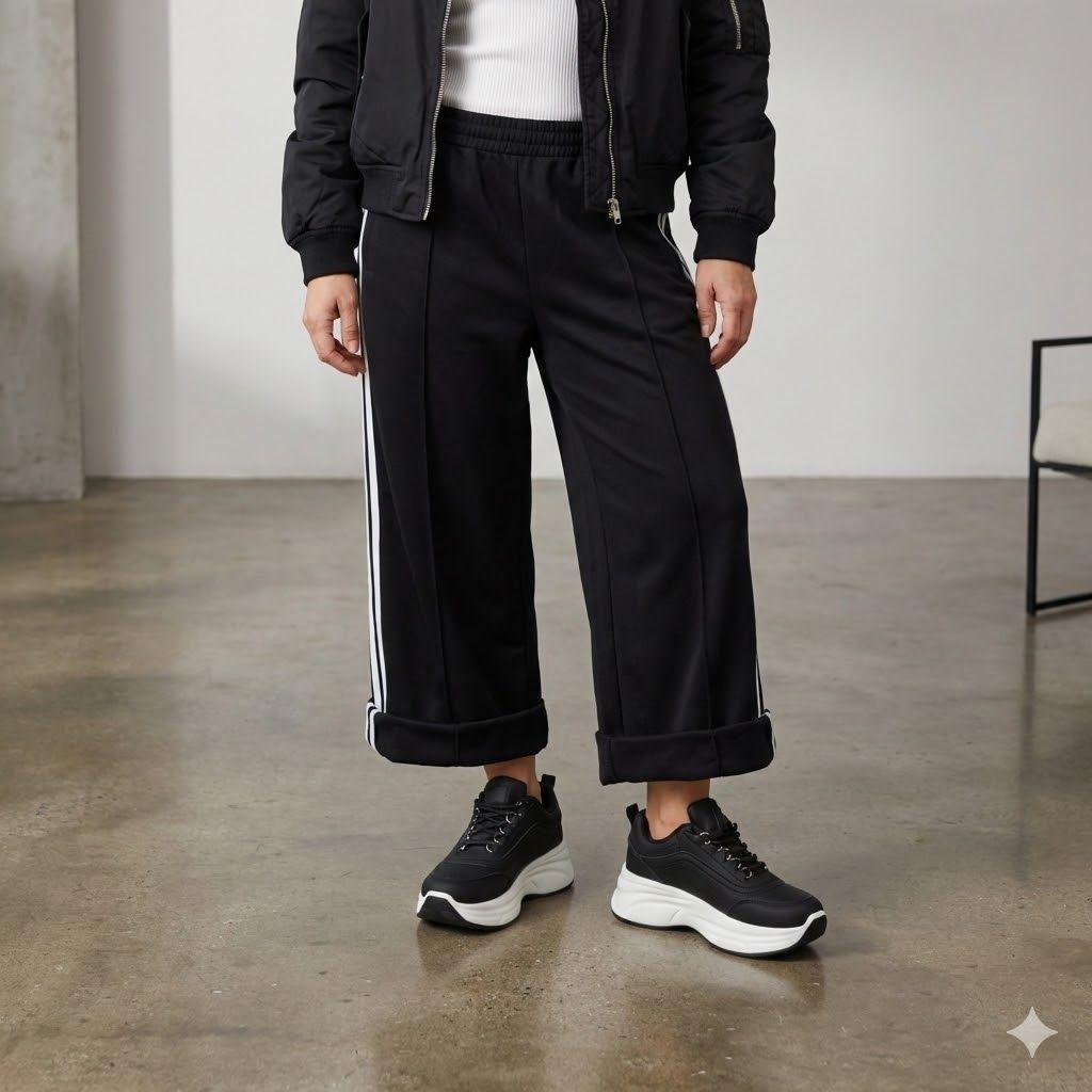 Zapatilla Plataforma Mujer PG5342 Negro-2