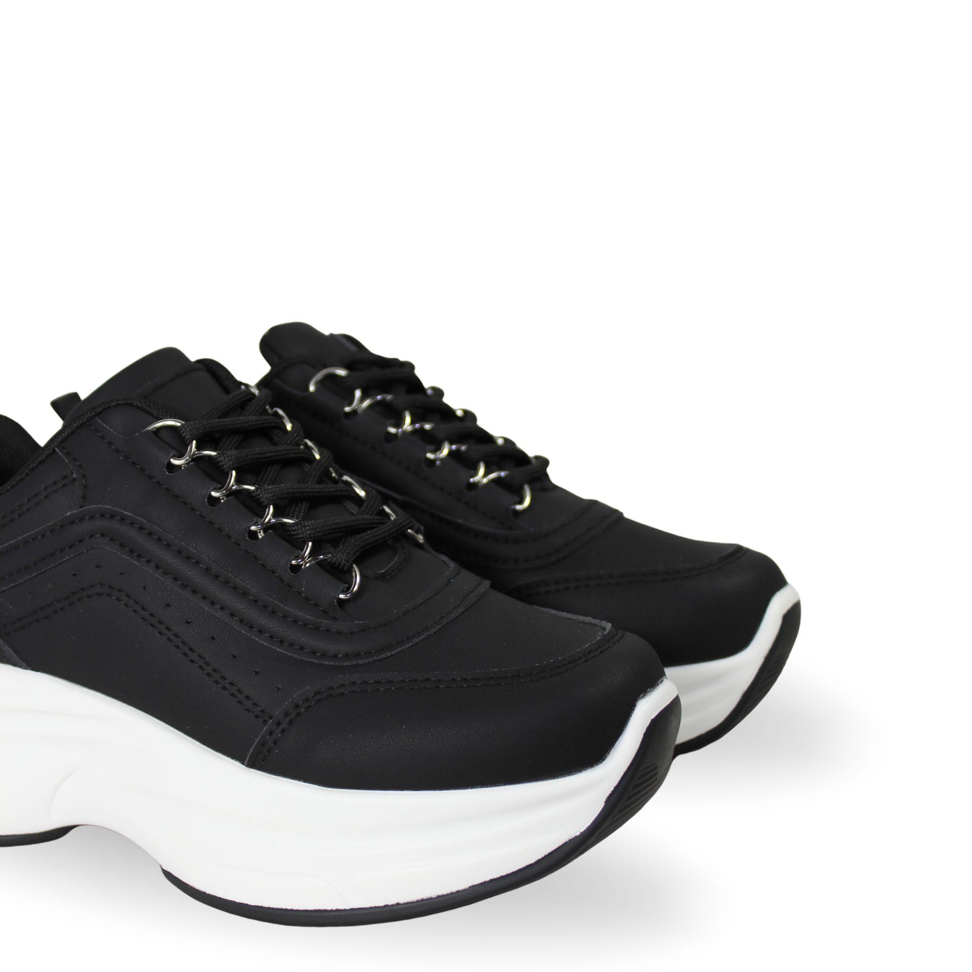 Zapatilla Plataforma Mujer PG5342 Negro-7