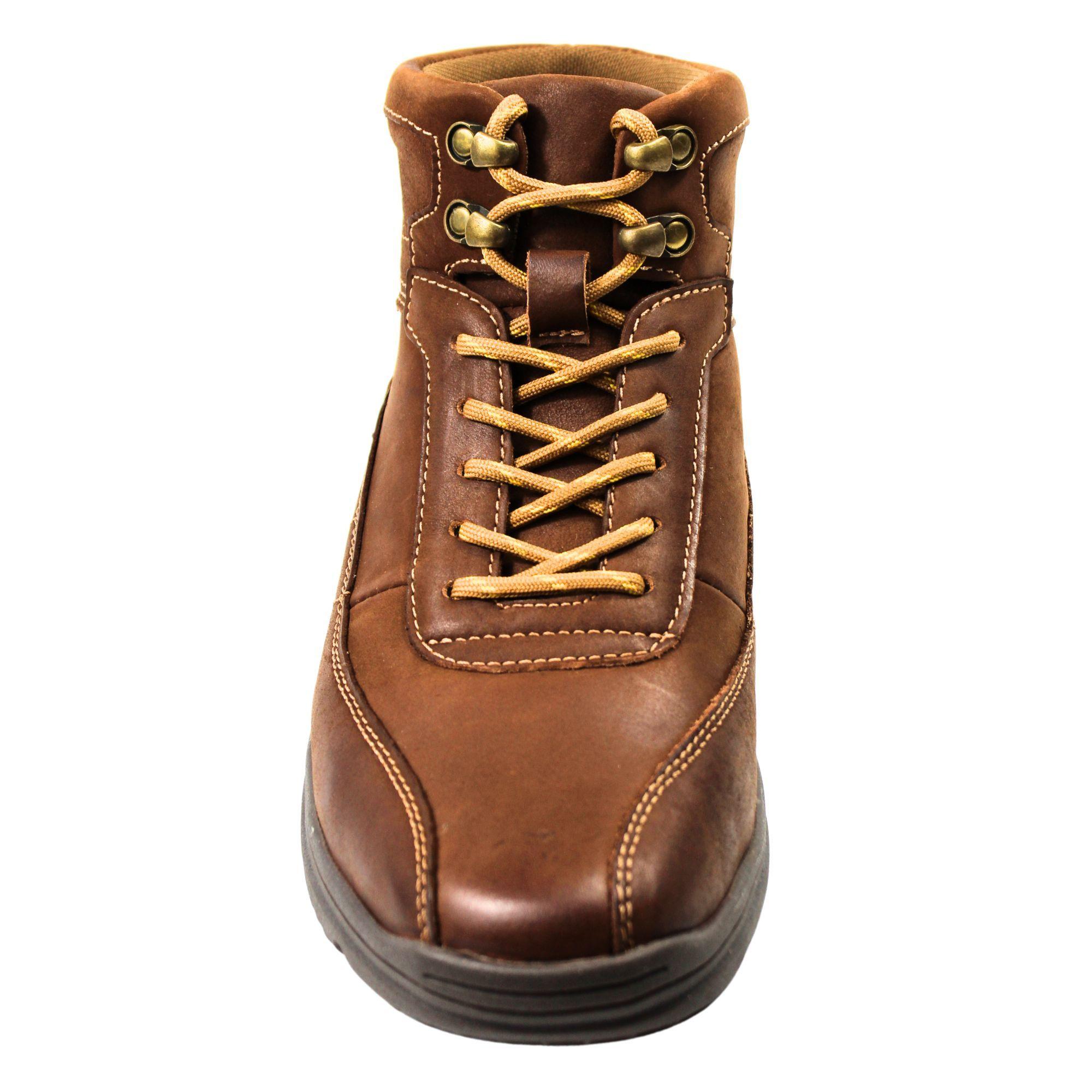 Botin Casual de Cuero Hombre L5 Café Claro-2