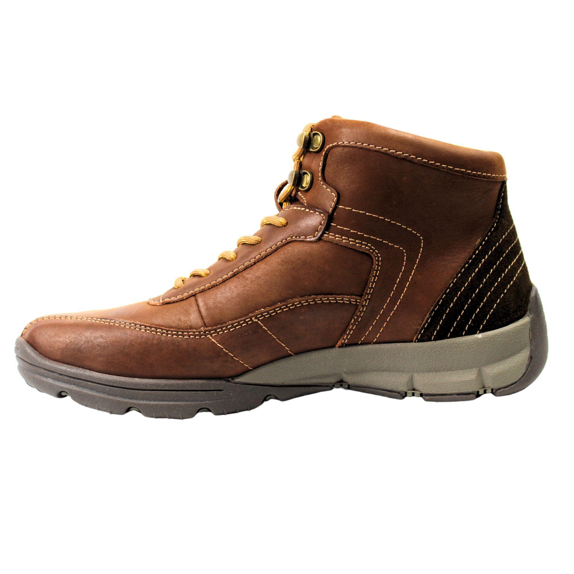Botin Casual de Cuero Hombre L5 Café Claro-3