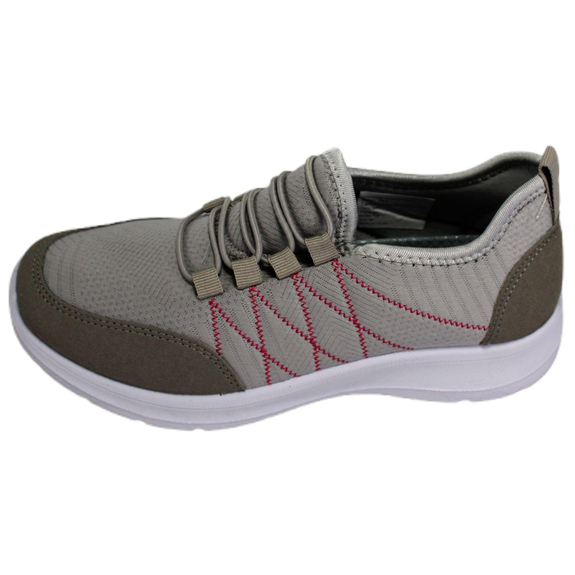 Zapatilla Deportiva Mujer Acolchadas Yassne Gris-2