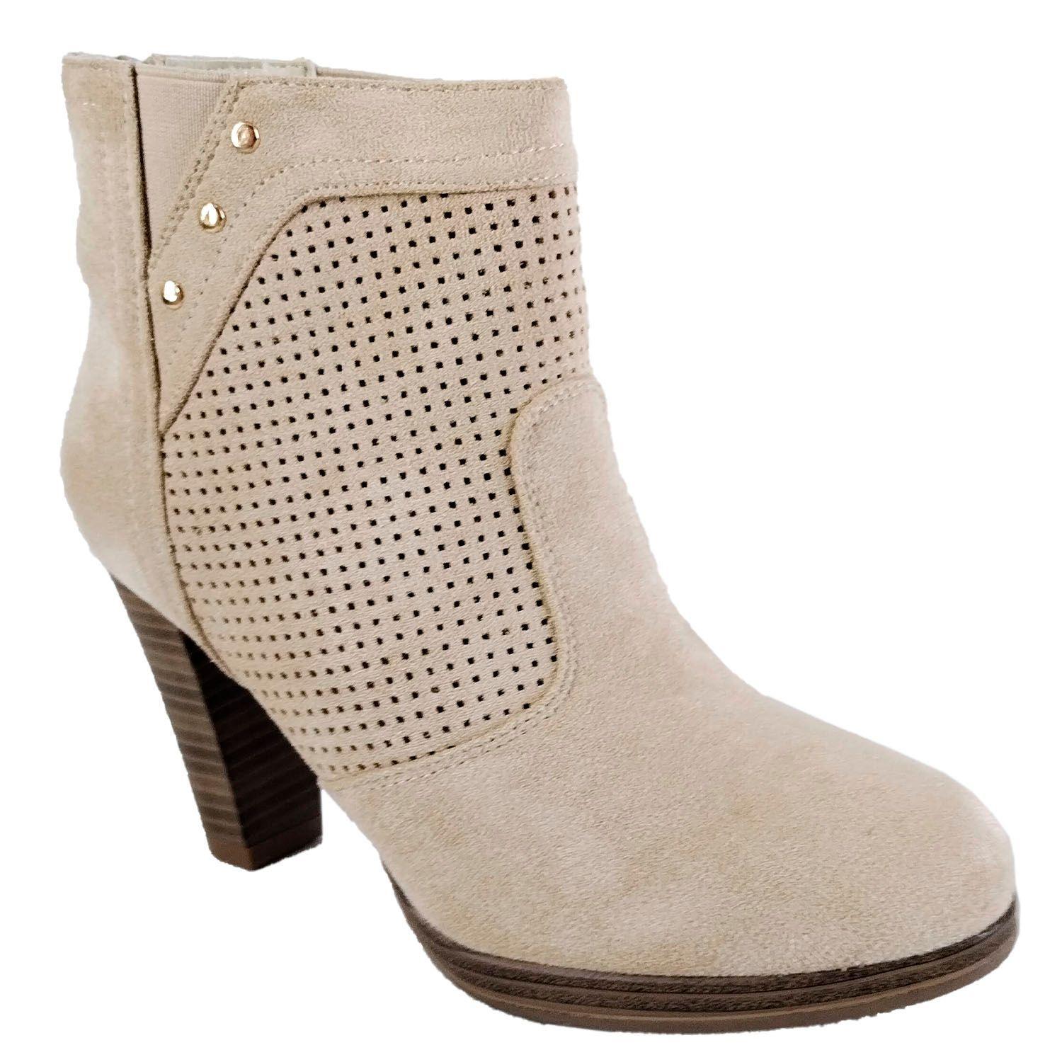 Botin formal de Mujer Beige-1