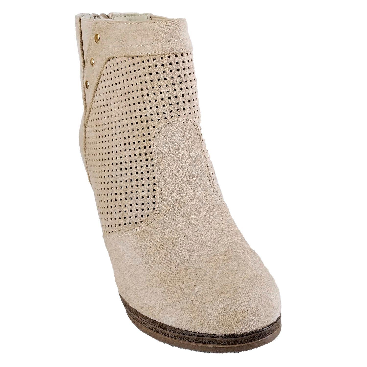 Botin formal de Mujer Beige-3