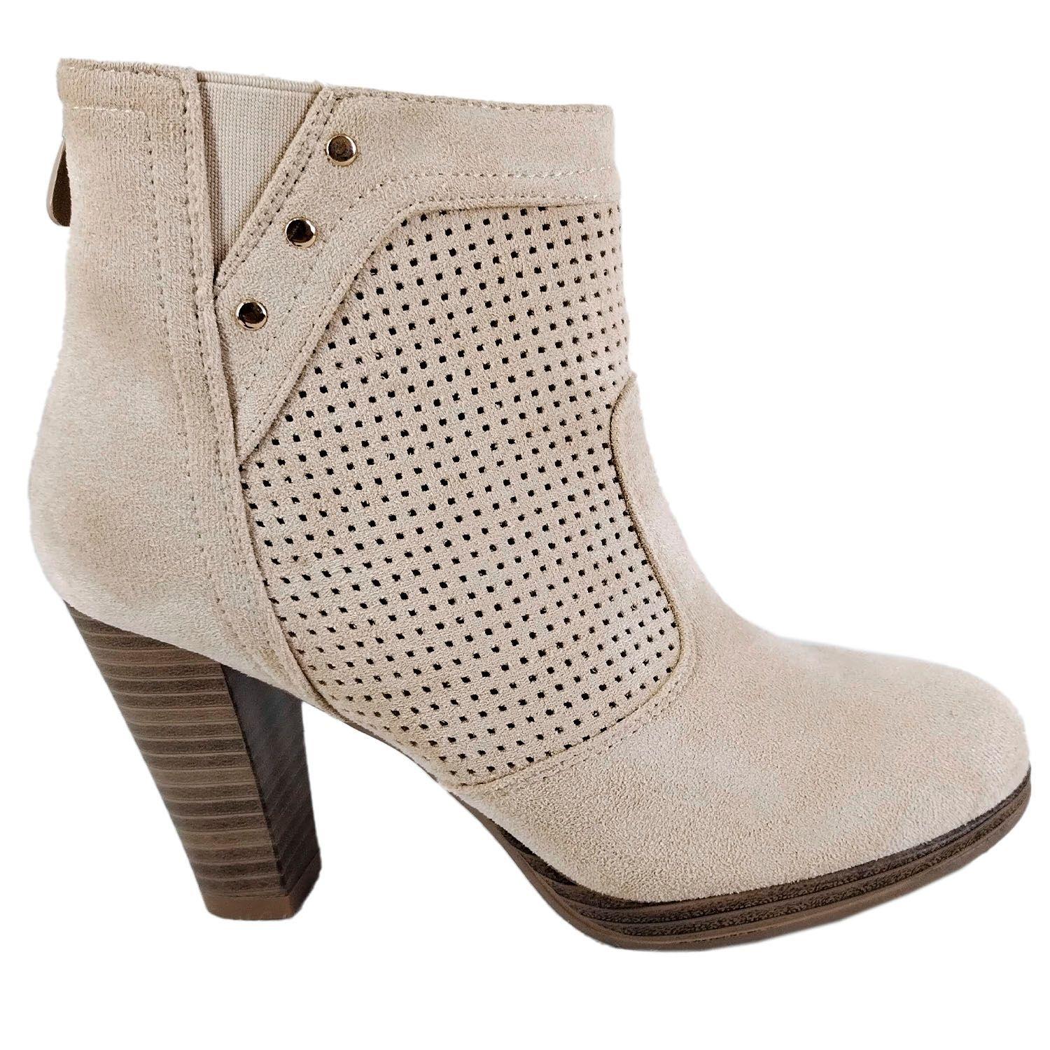 Botin formal de Mujer Beige-0