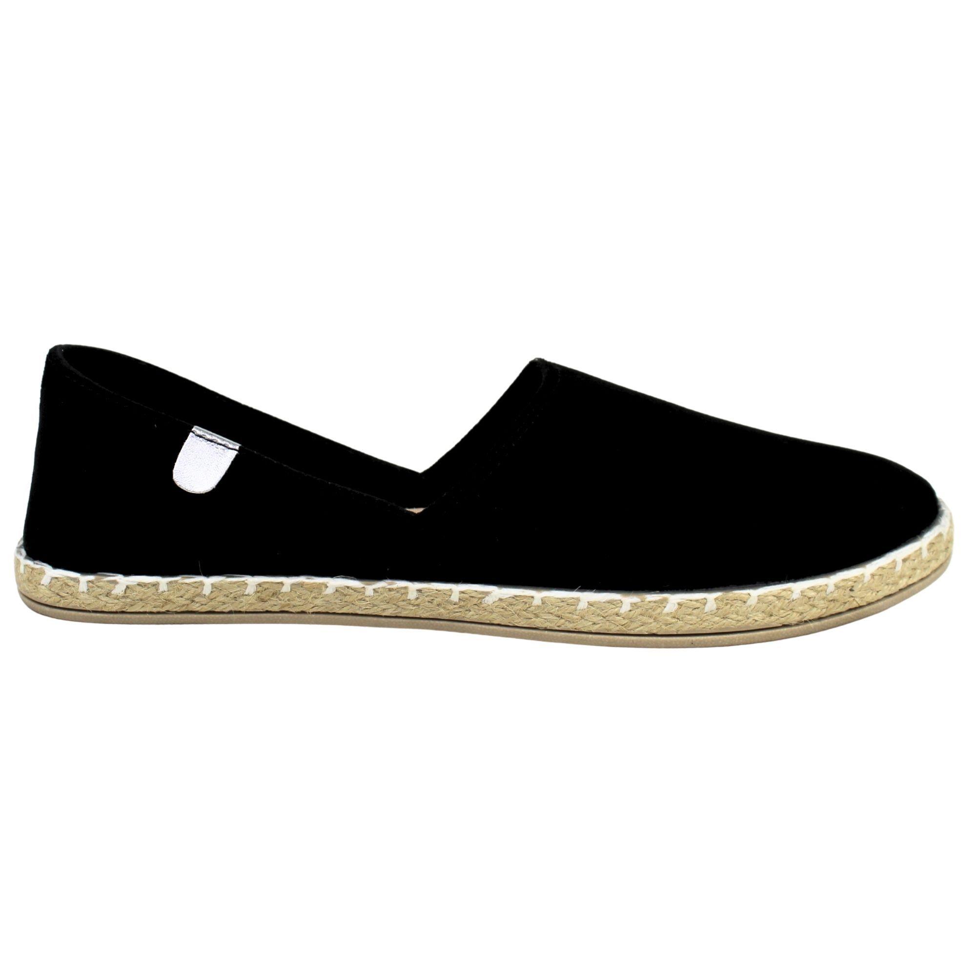 Alpargatas Mujer Cómodas para Verano QM2509 Negro-0