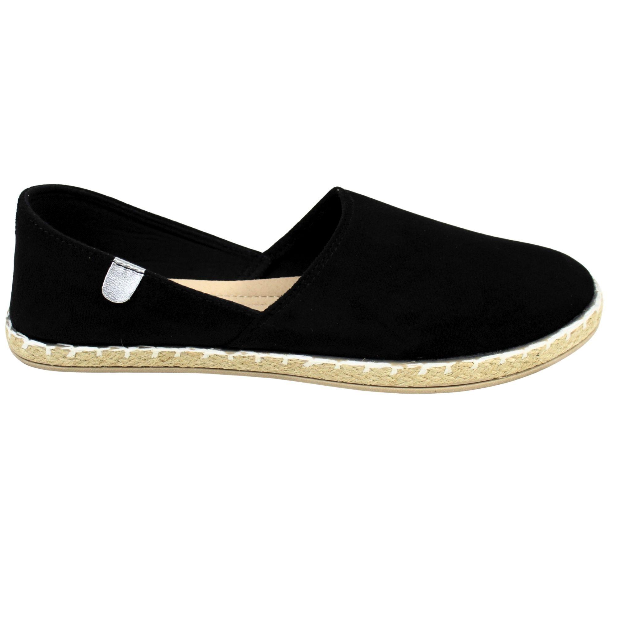 Alpargatas Mujer Cómodas para Verano QM2509 Negro-2