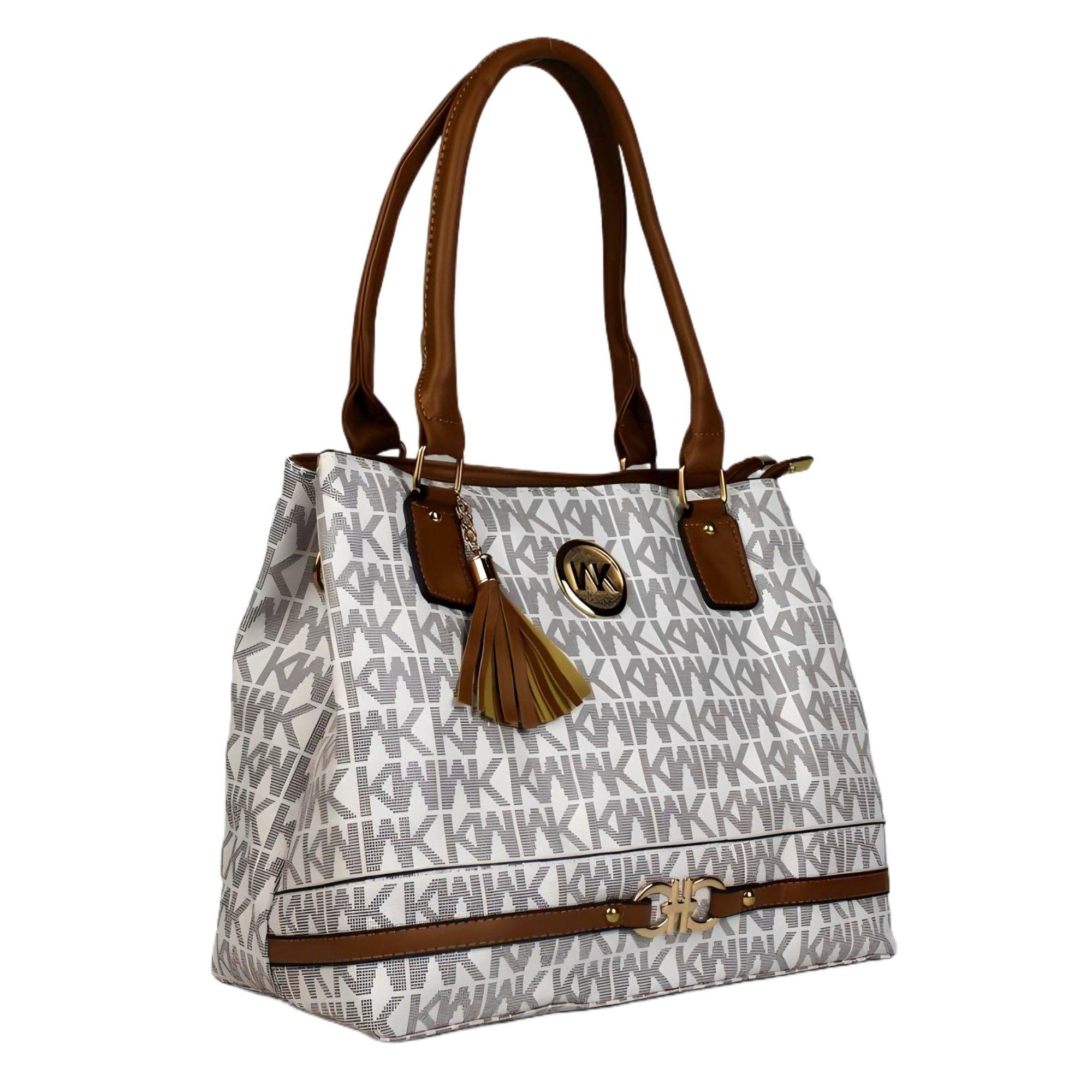Cartera Mujer WK Blanco Yassne-1