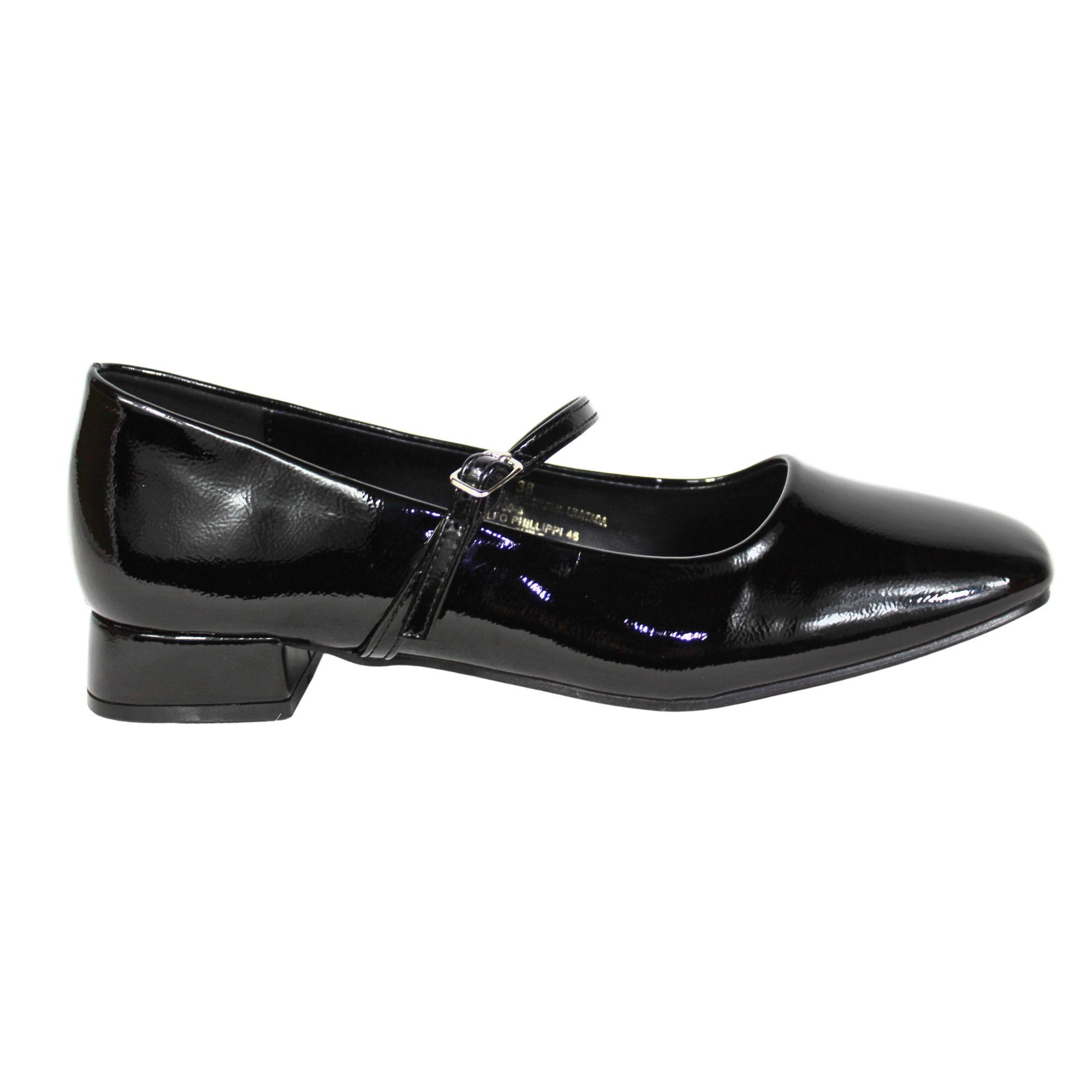 Zapato Mujer Mary Jane Ajustable TGH17 Negro-0