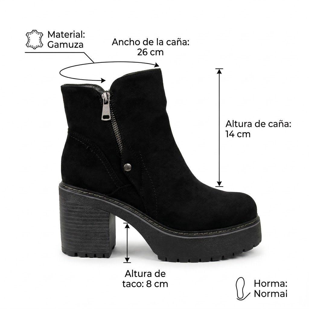 Botín Mujer Plataforma Moderno PG23071-6