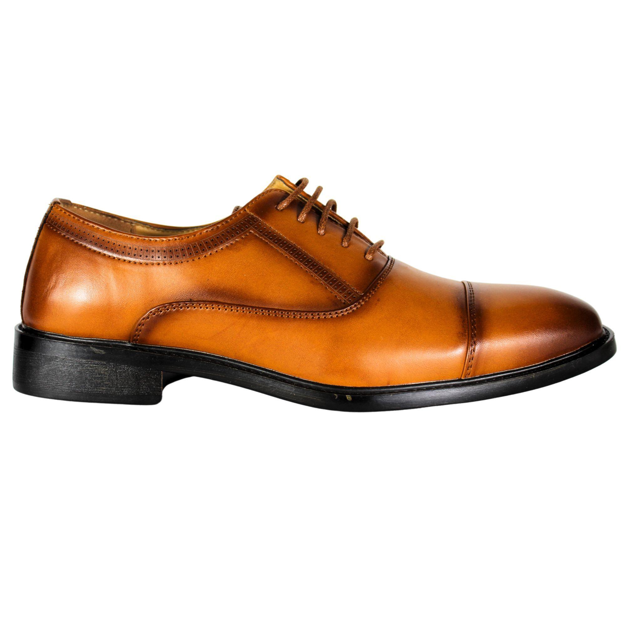 Zapato Formal con cordones de Hombre L8 Café Claro-0
