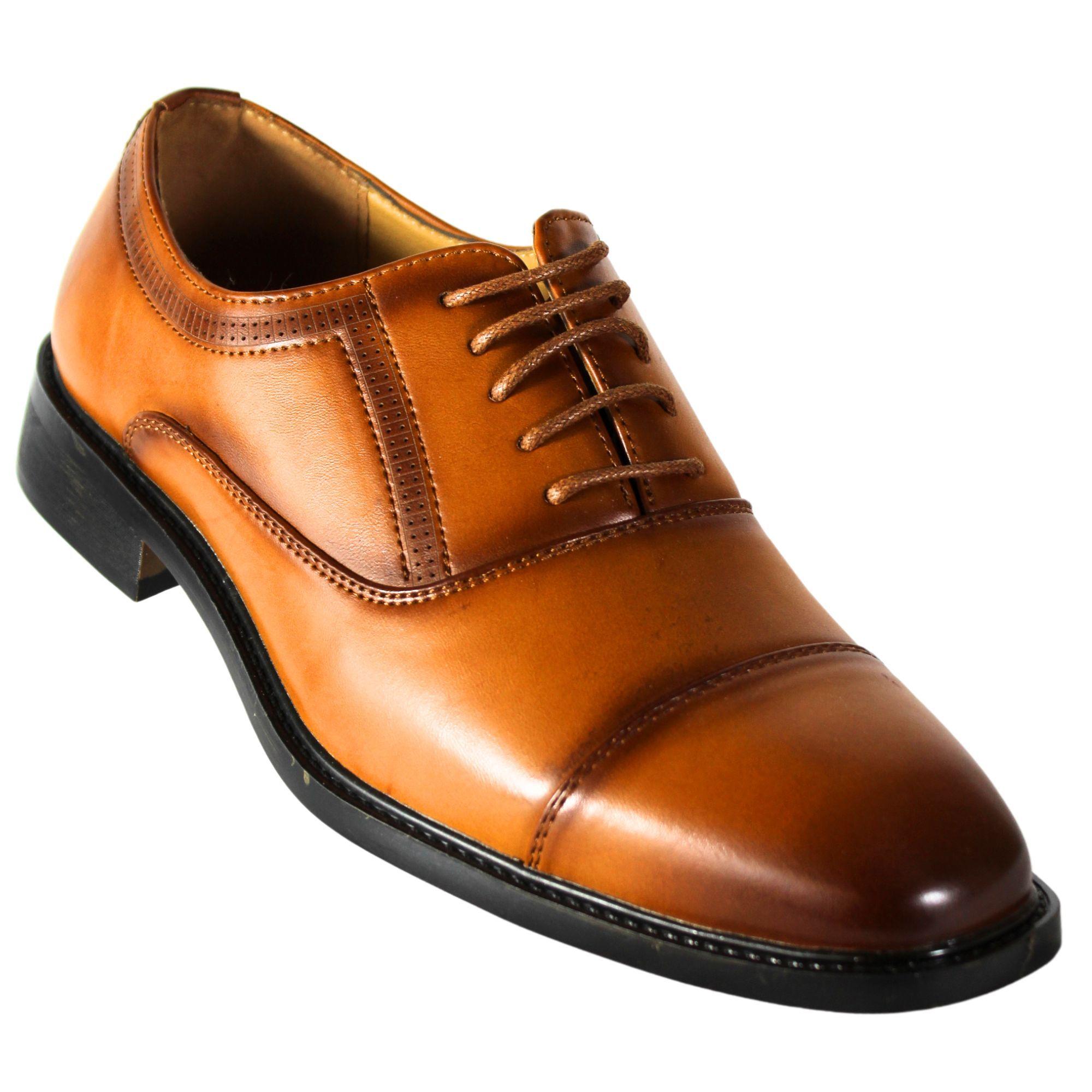 Zapato Formal con cordones de Hombre L8 Café Claro-1