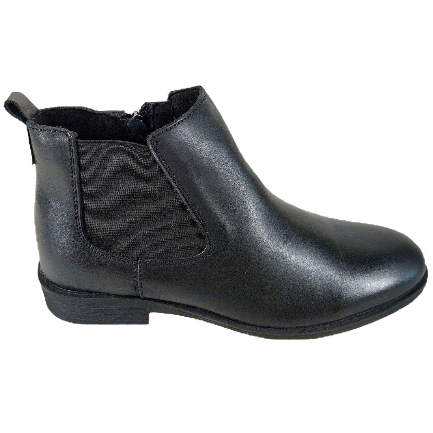Botin de Cuero para Hombre 6025 Negro-1