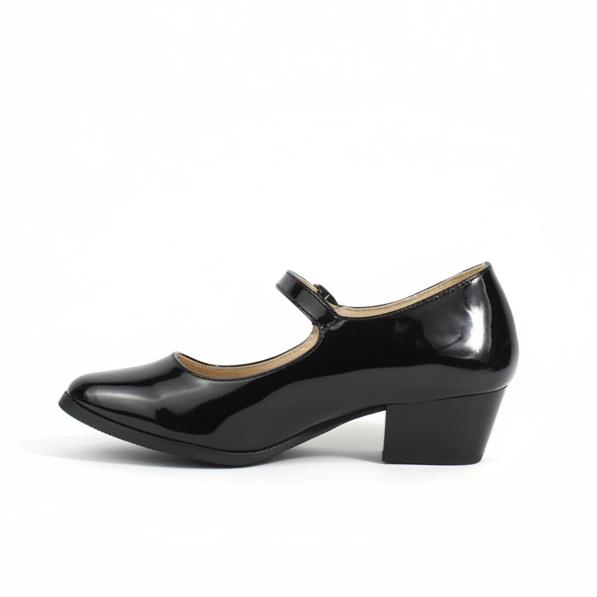 Zapato de Cueca Niña Negro Charol 30-35-4