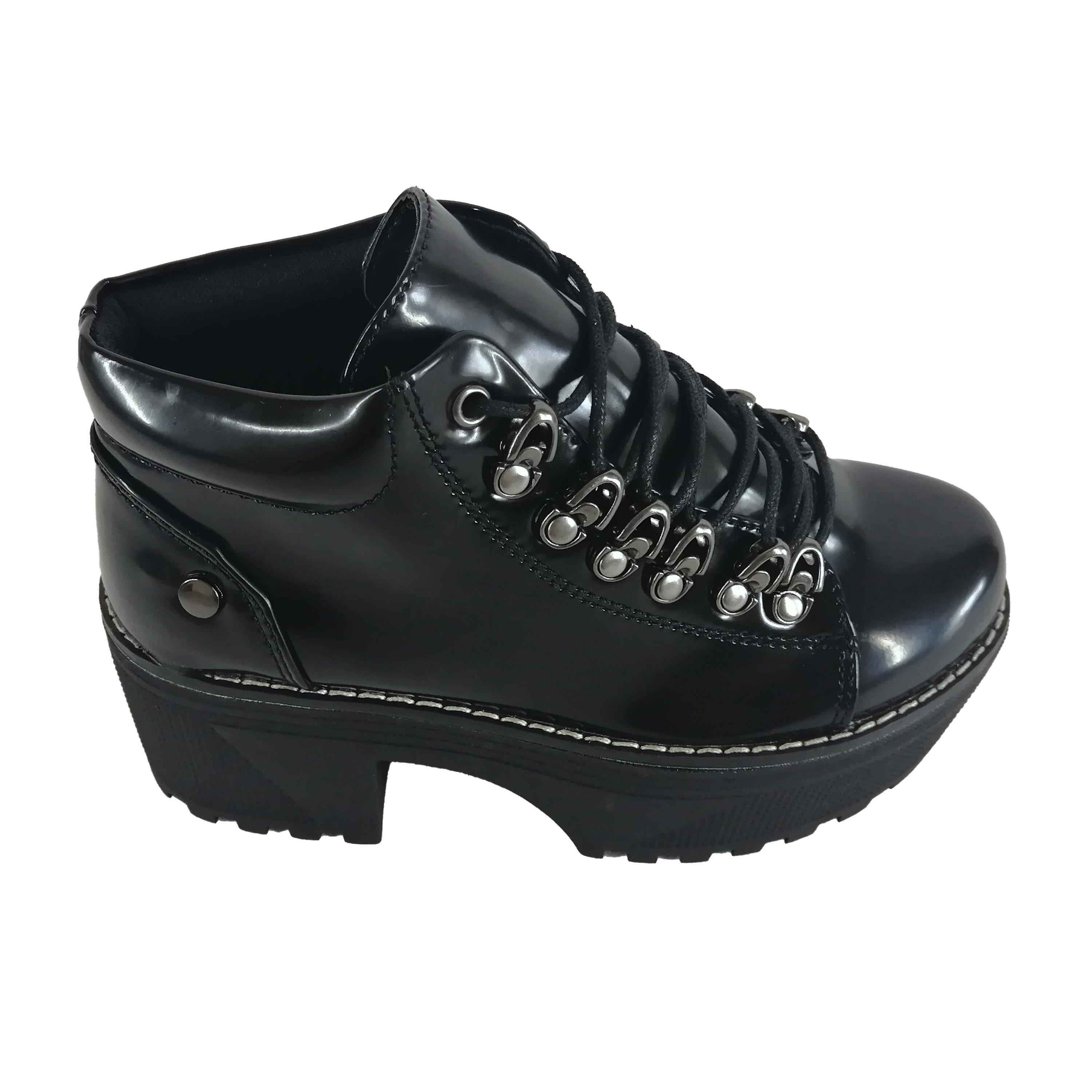 Botin de Mujer con plataforma Negro-2