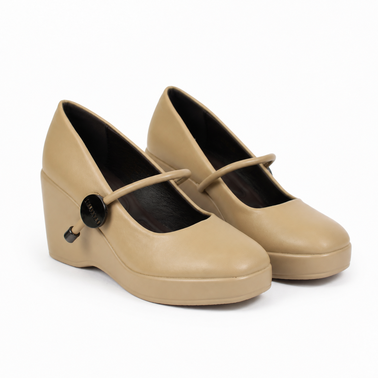 Zapato Mujer H16 Plataforma Ecocuero Tacon Alto-1