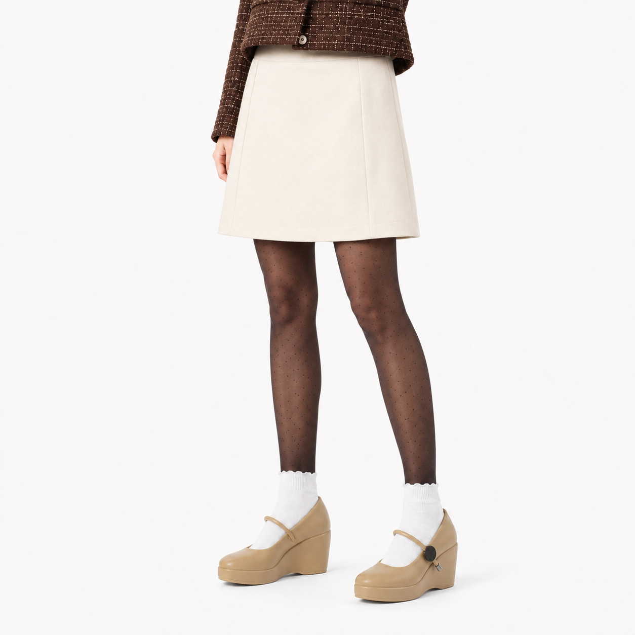 Zapato Mujer H16 Plataforma Ecocuero Tacon Alto-2