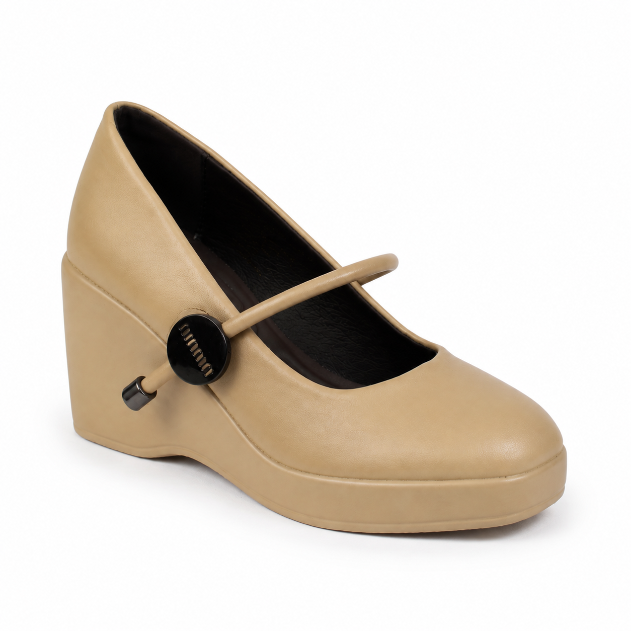 Zapato Mujer H16 Plataforma Ecocuero Tacon Alto-4