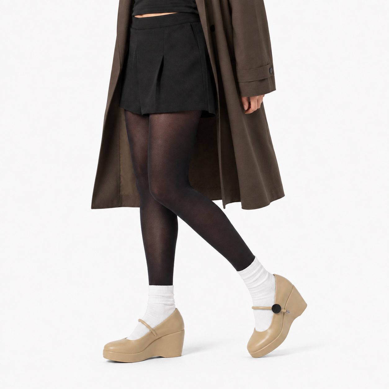Zapato Mujer H16 Plataforma Ecocuero Tacon Alto-5
