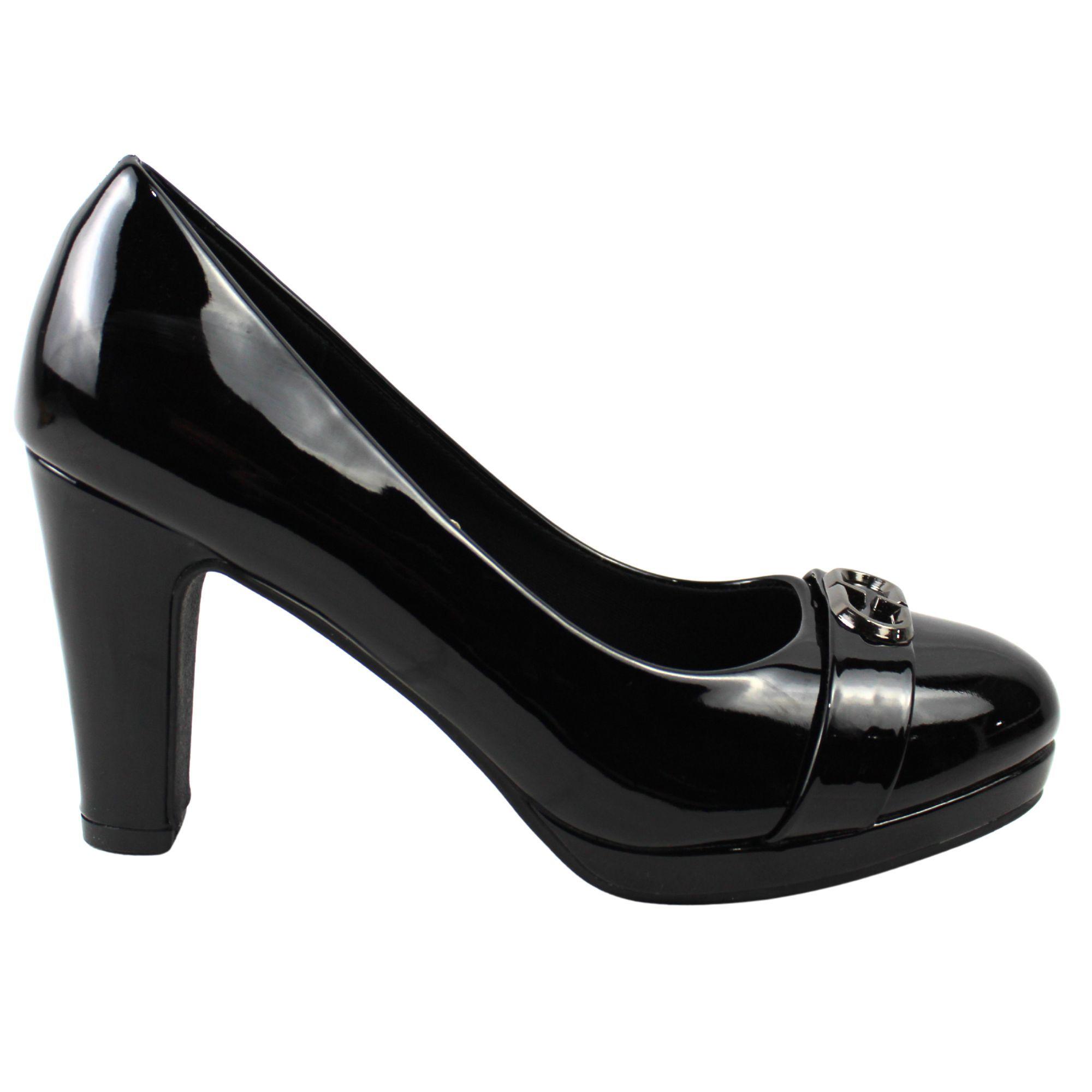 Zapatos Fiesta de Tacón Elegantes para Mujer 52-5 Yassne Negro-0