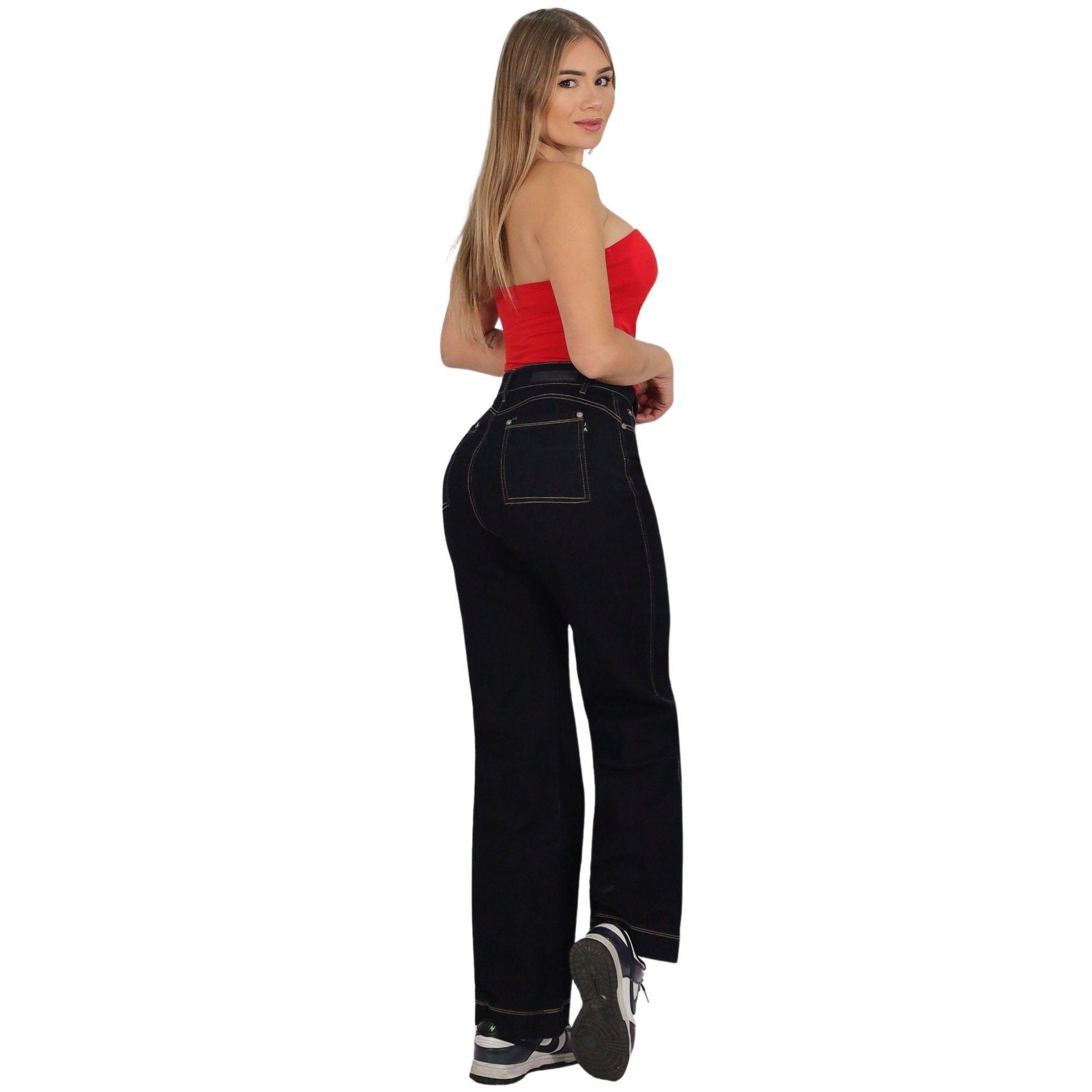 Jeans Mujer Recto Wide Leg J9987-2
