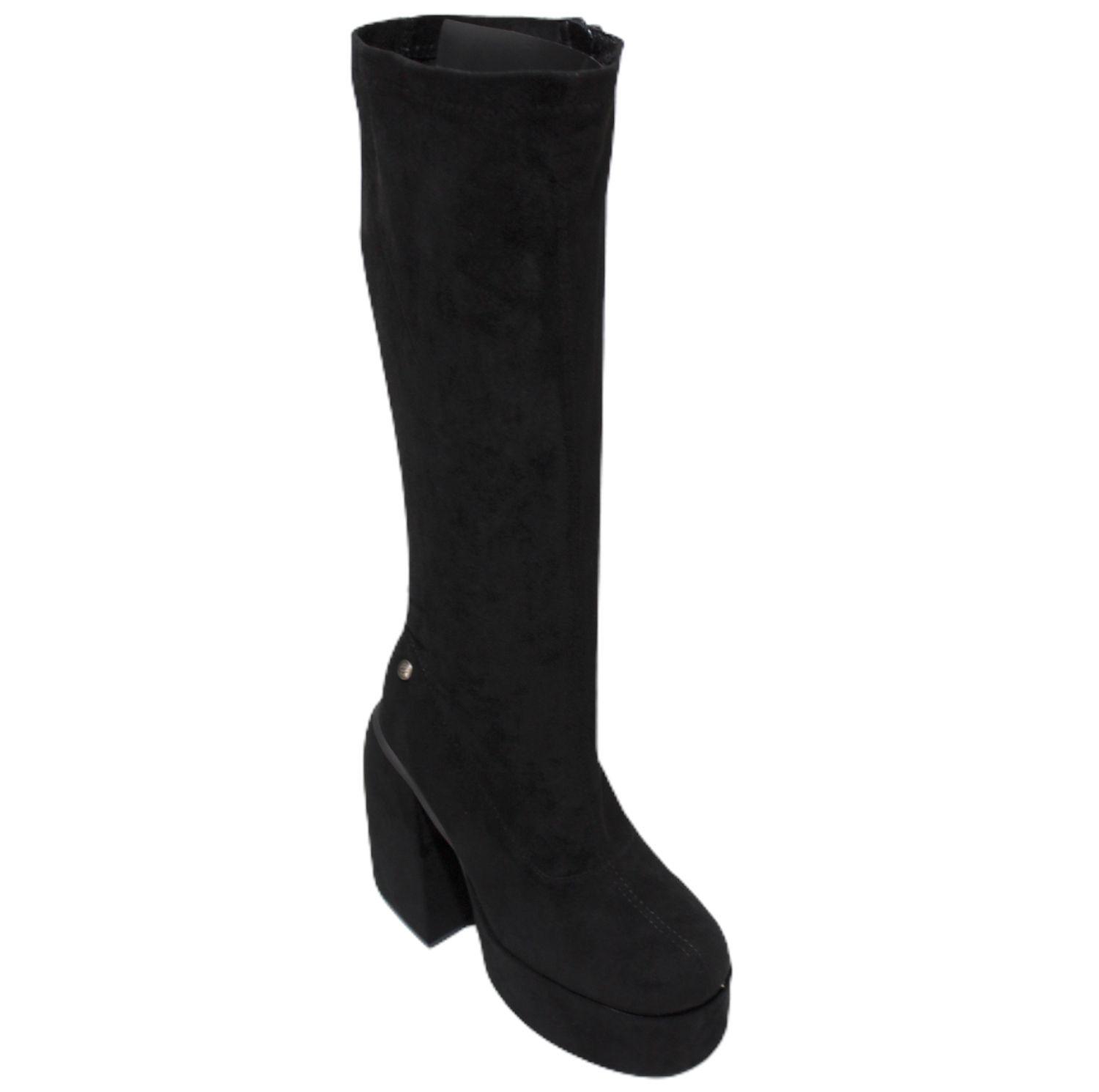 Bota de mujer con plataforma Y72 Gamuza Yasna-1
