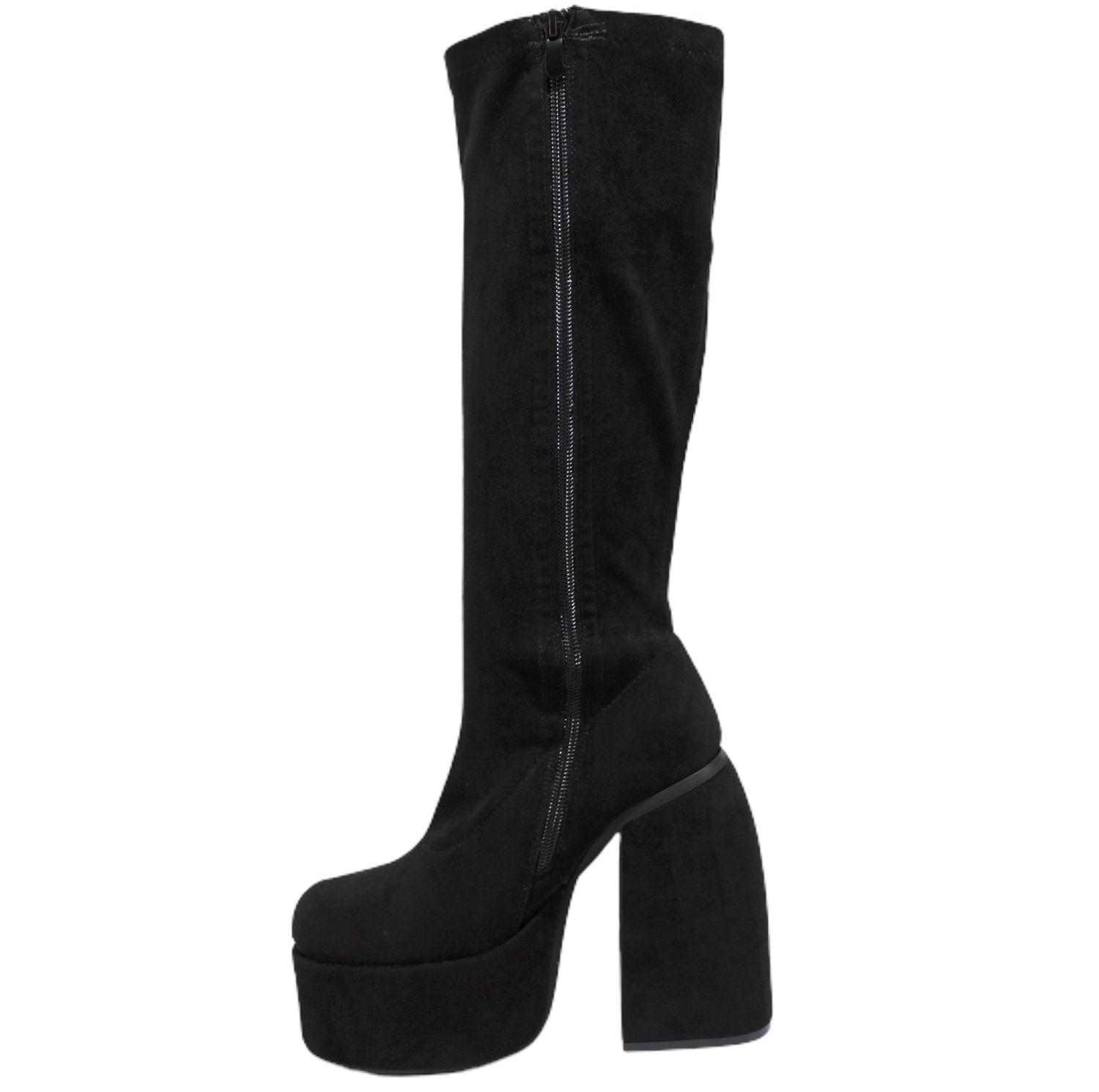 Bota de mujer con plataforma Y72 Gamuza Yasna-3