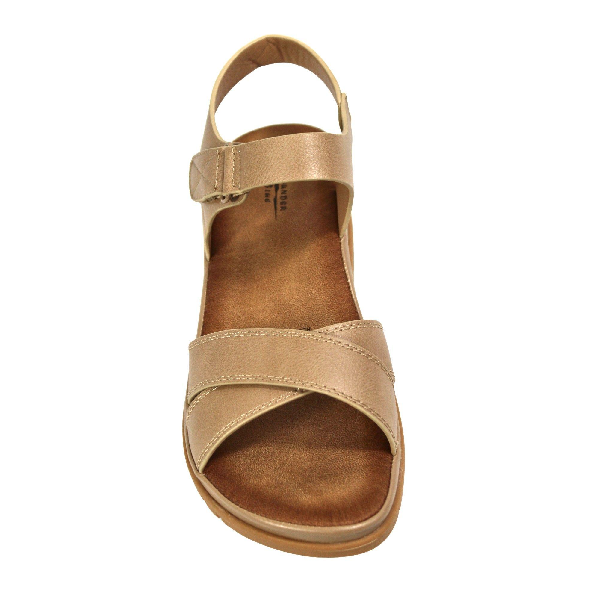 Sandalia Mujer con Plataforma 0419-8 Café Claro-3