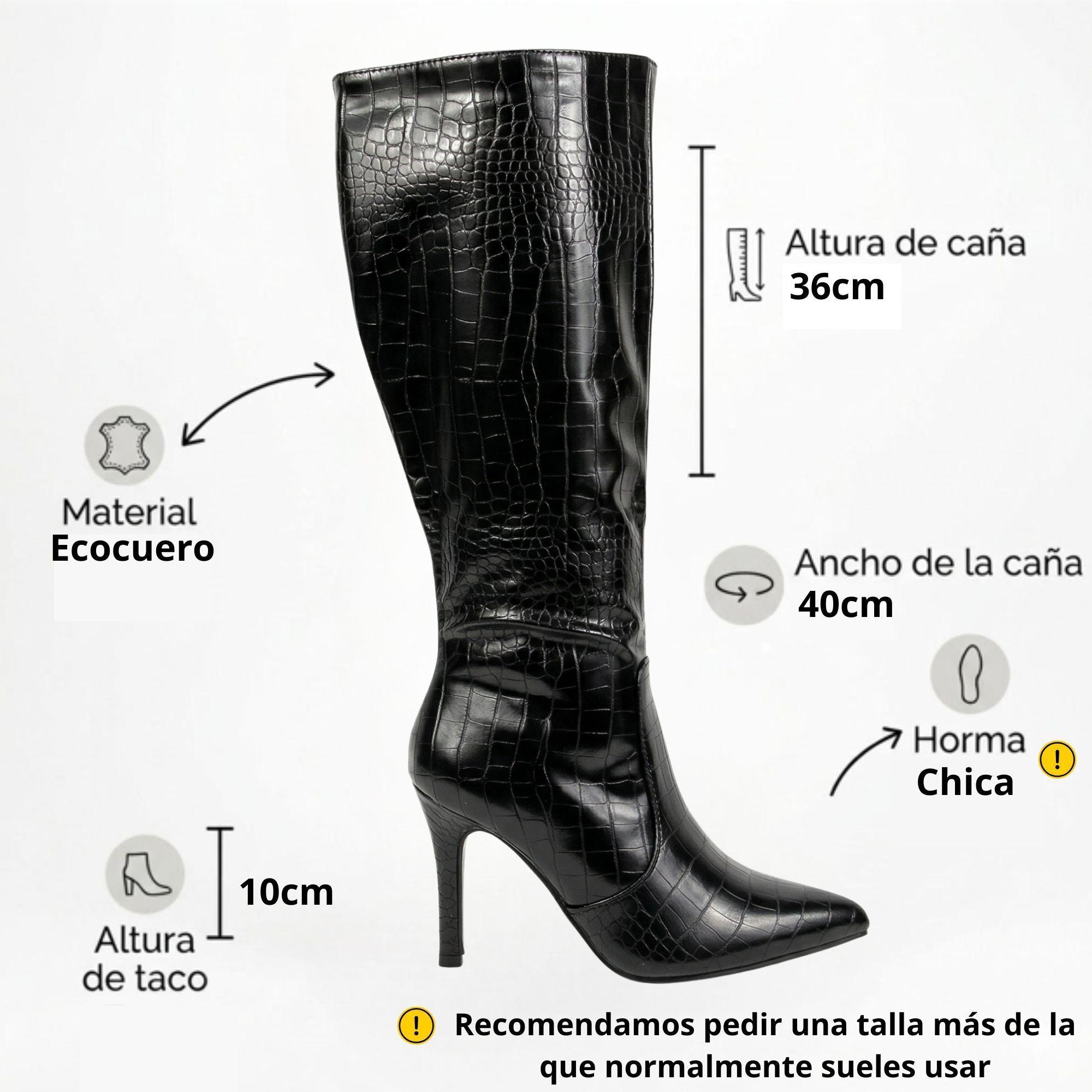 Bota  Mujer Caña Alta Taco Aguja T34-5