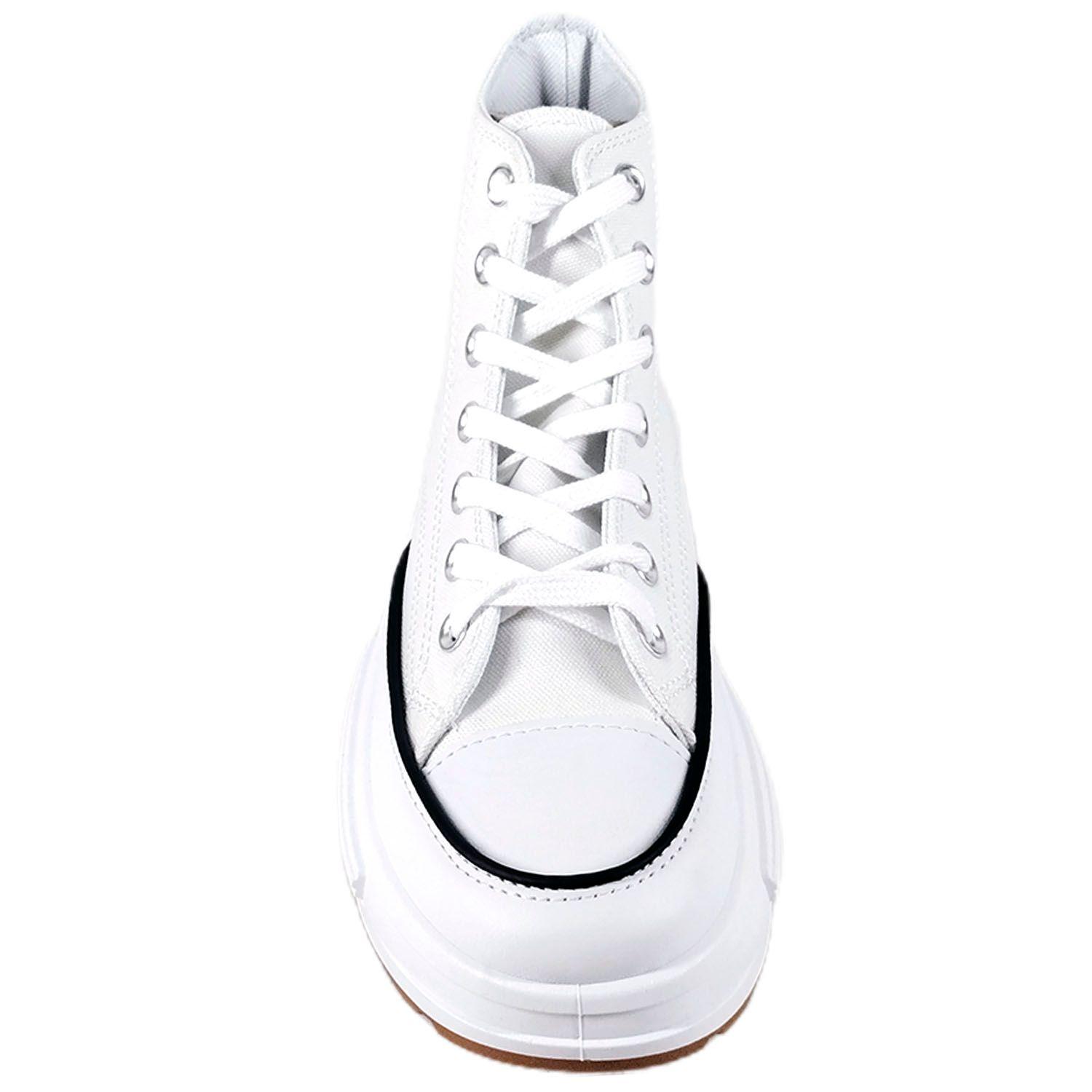Zapatilla Urbana Caña Alta de Mujer Con Plataforma J25 Blanco-2