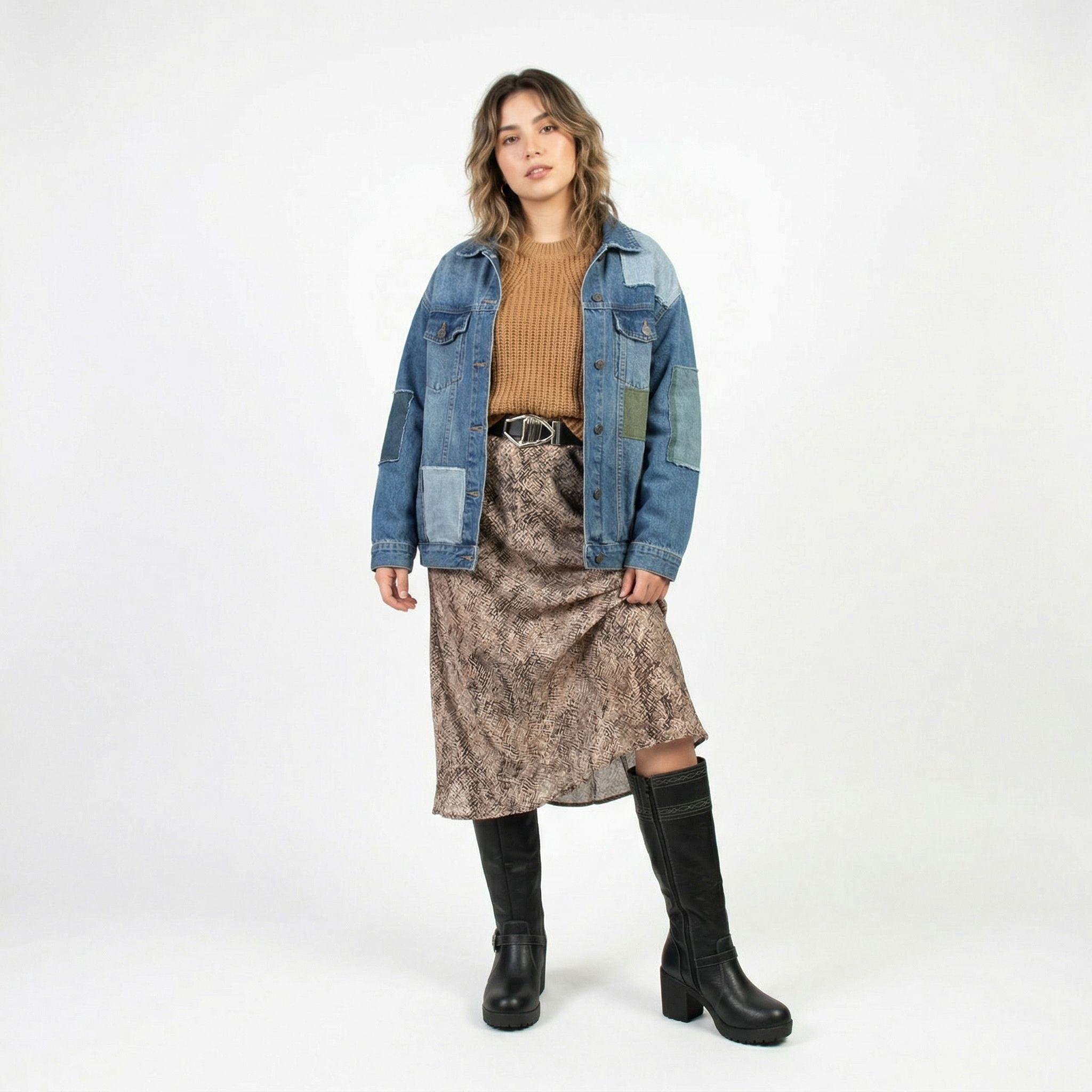 Bota Mujer Caña Alta Casual  2516-4