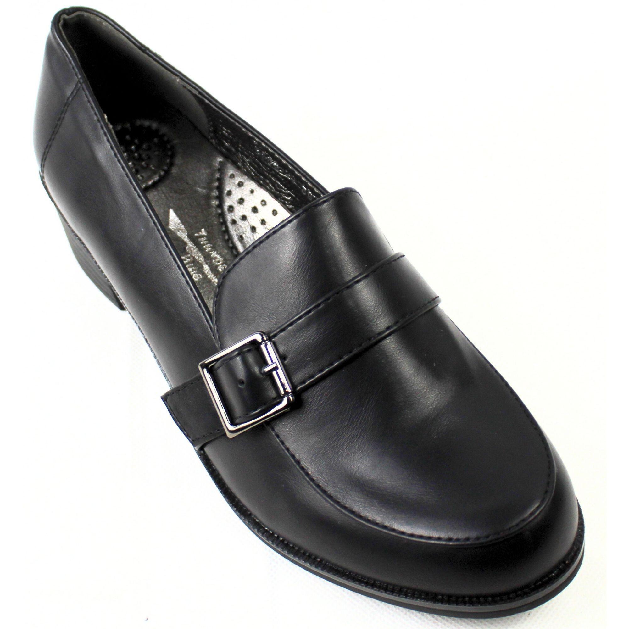 Mocasines de mujer taco bajo B56 Yassne Negro-1