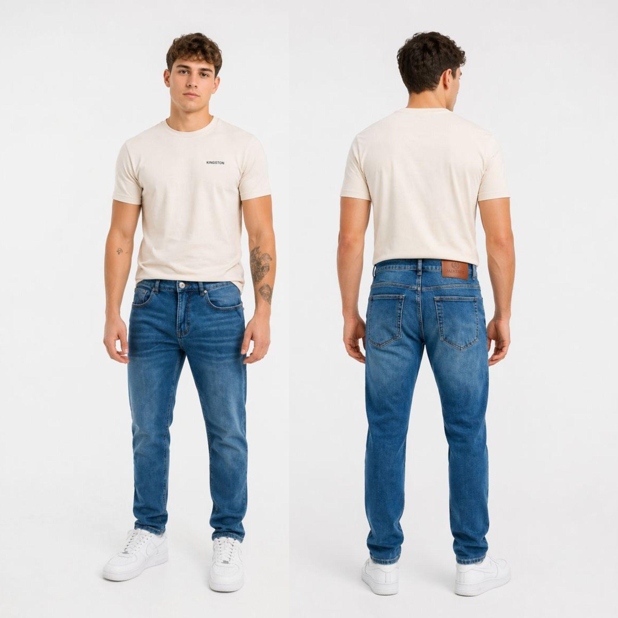 Jeans Recto Hombre Forrado con Polar-2