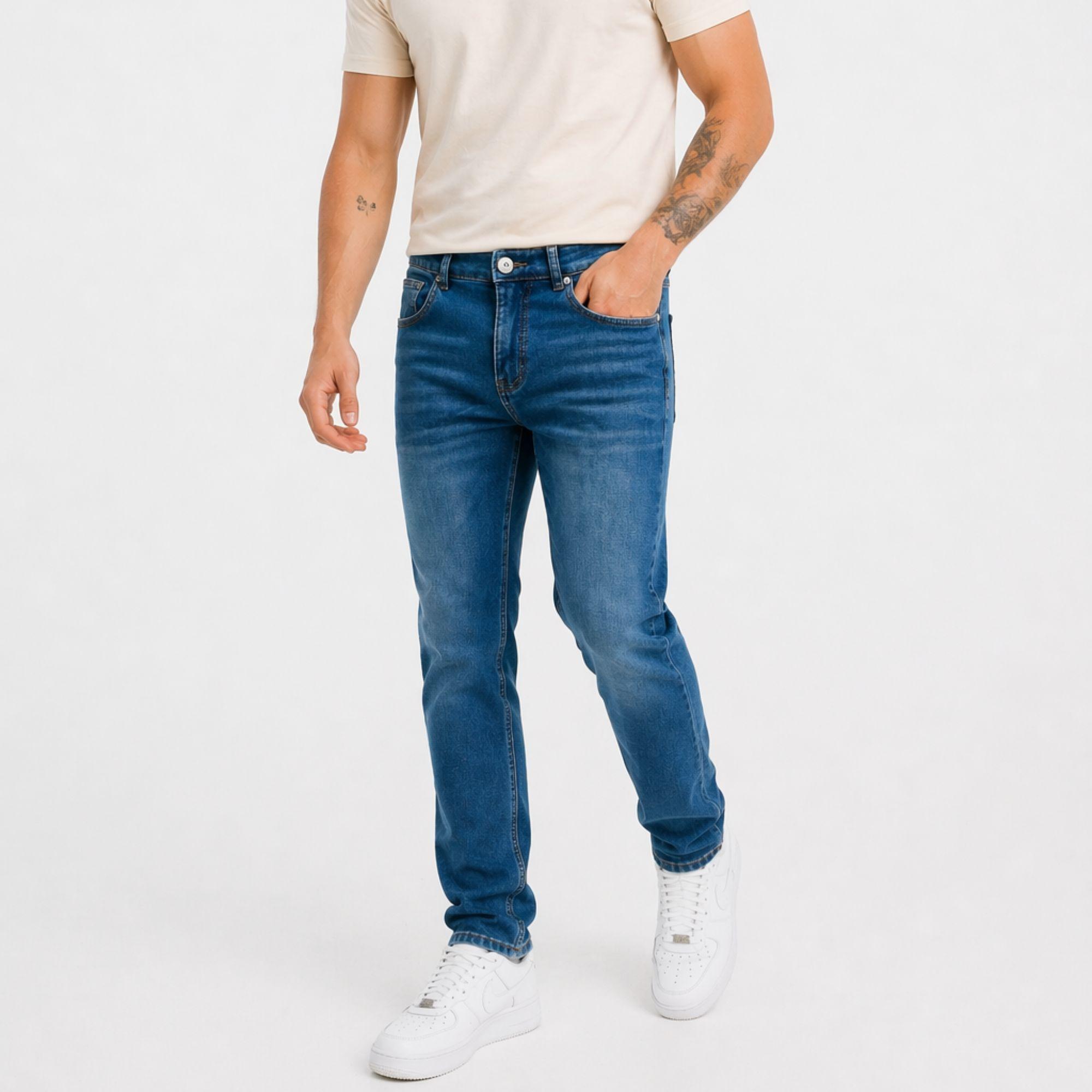 Jeans Recto Hombre Forrado con Polar-3