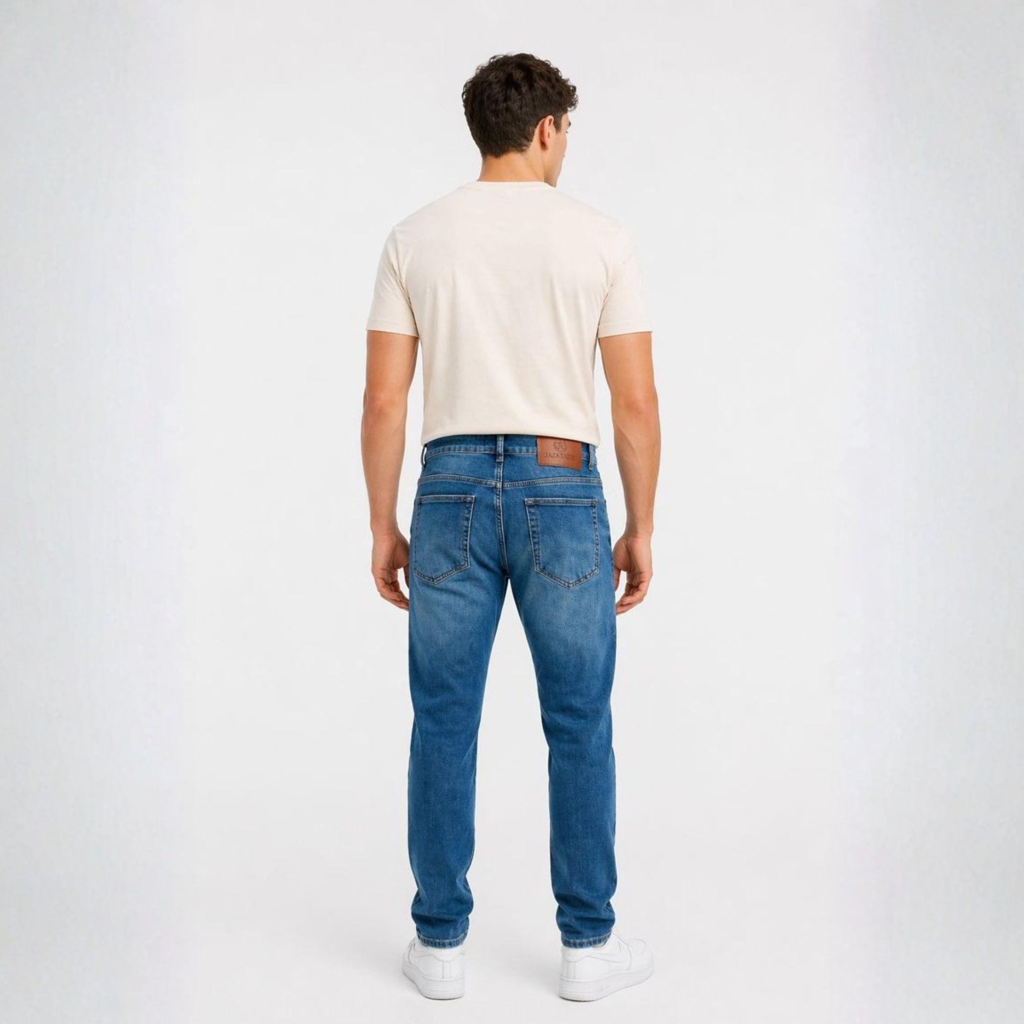 Jeans Recto Hombre Forrado con Polar-5