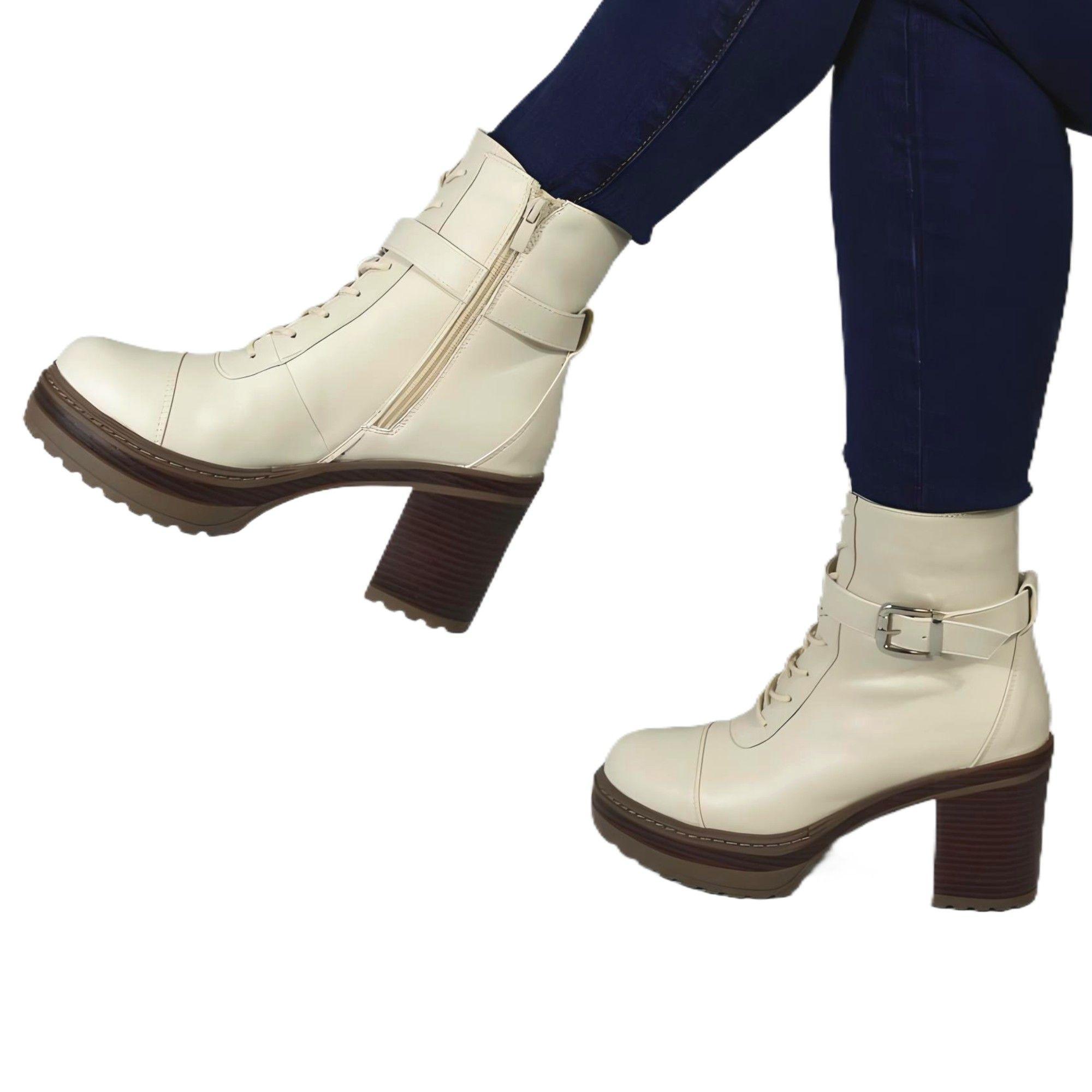 Botin de Mujer Invierno 15 Yassne Beige-2