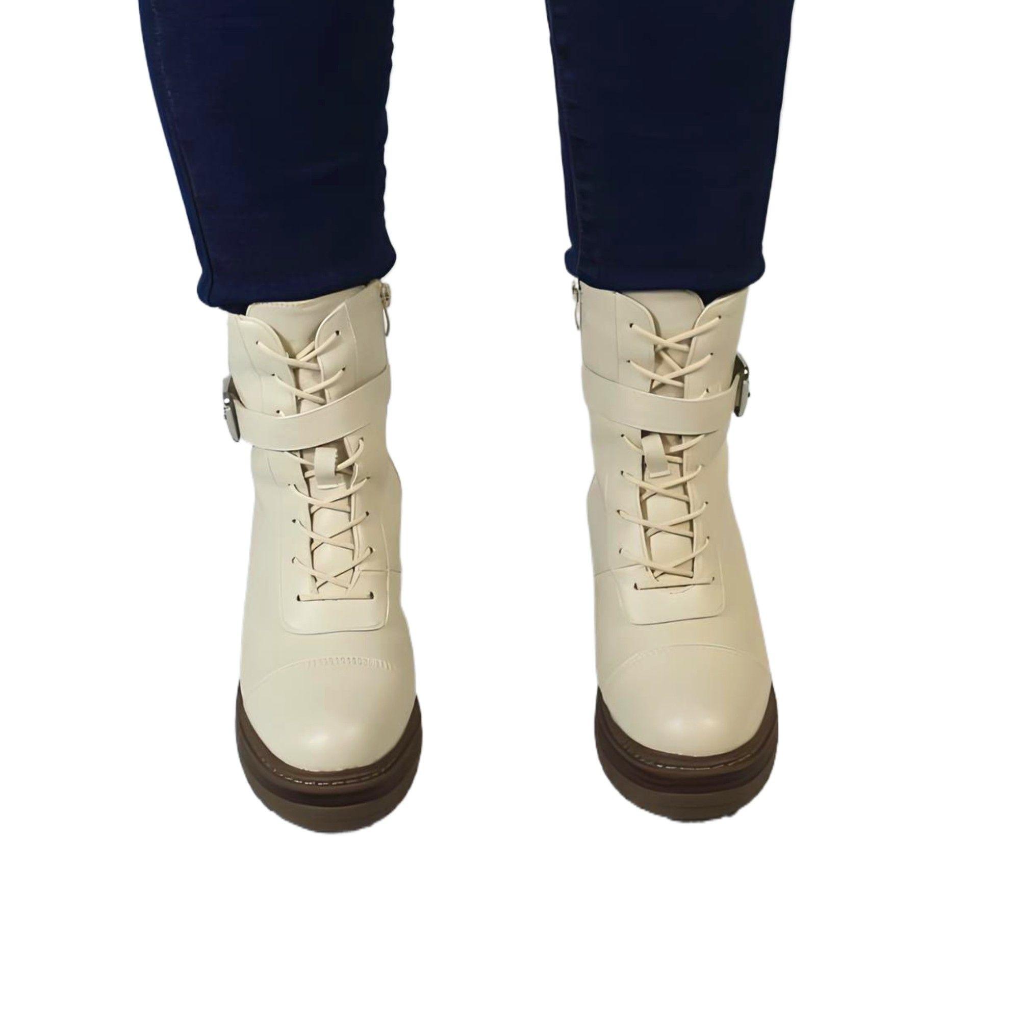 Botin de Mujer Invierno 15 Yassne Beige-3