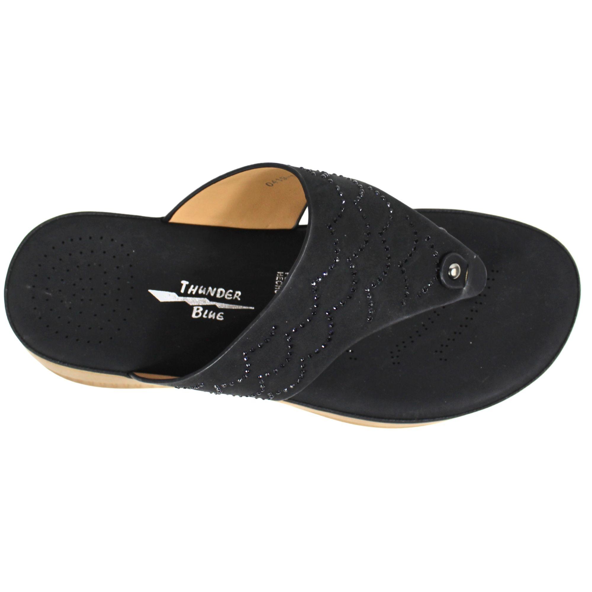 Sandalia Casual Mujer Plataforma y Diseño 0419-5 Negro-2