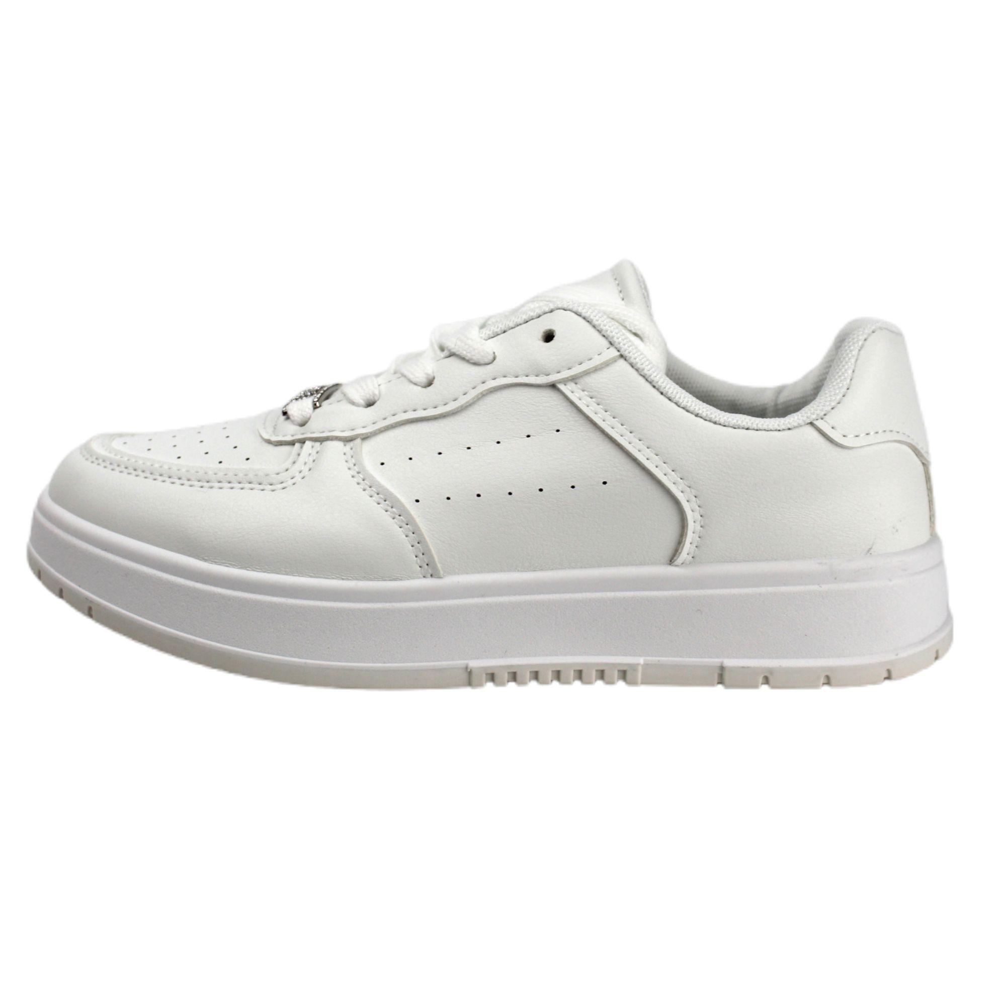 Zapatilla Urbana de Mujer con Plataforma TH3 Yassne Blanco-0