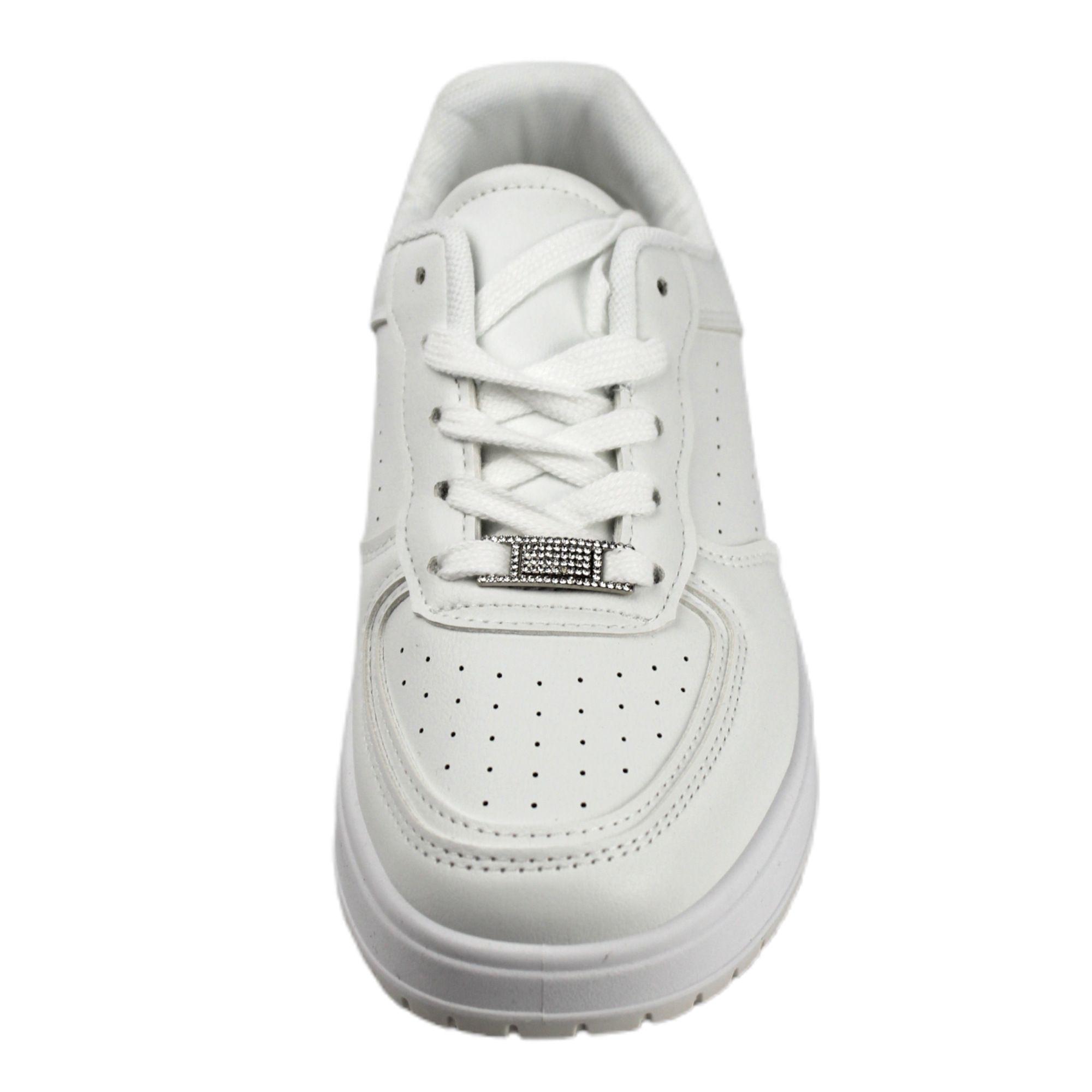 Zapatilla Urbana de Mujer con Plataforma TH3 Yassne Blanco-2