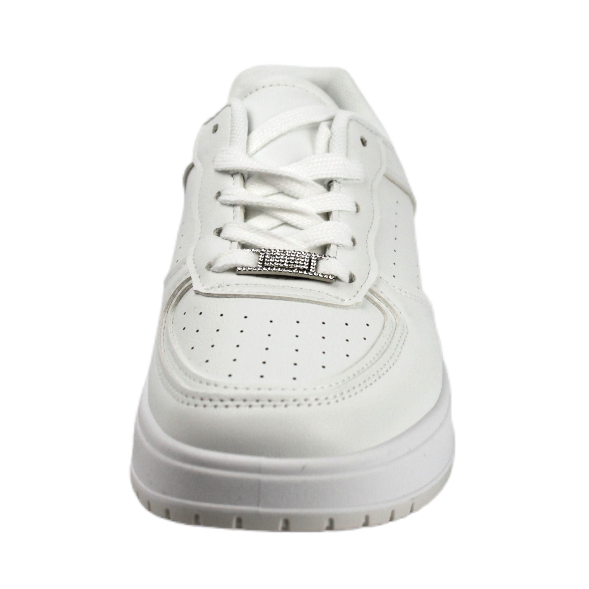 Zapatilla Urbana de Mujer con Plataforma TH3 Yassne Blanco-3