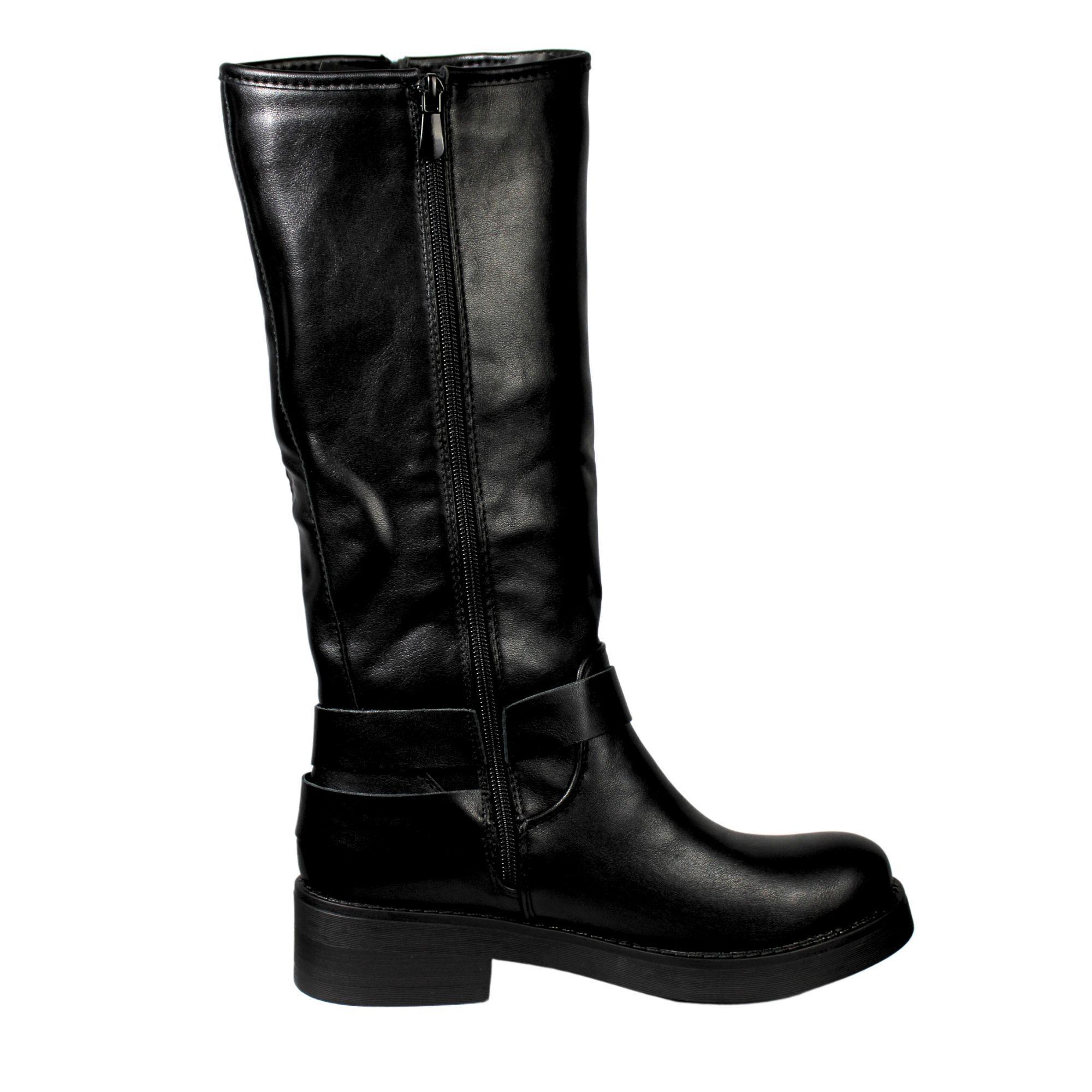 Bota Biker Hebillas Mujer Q12 Yassne-3