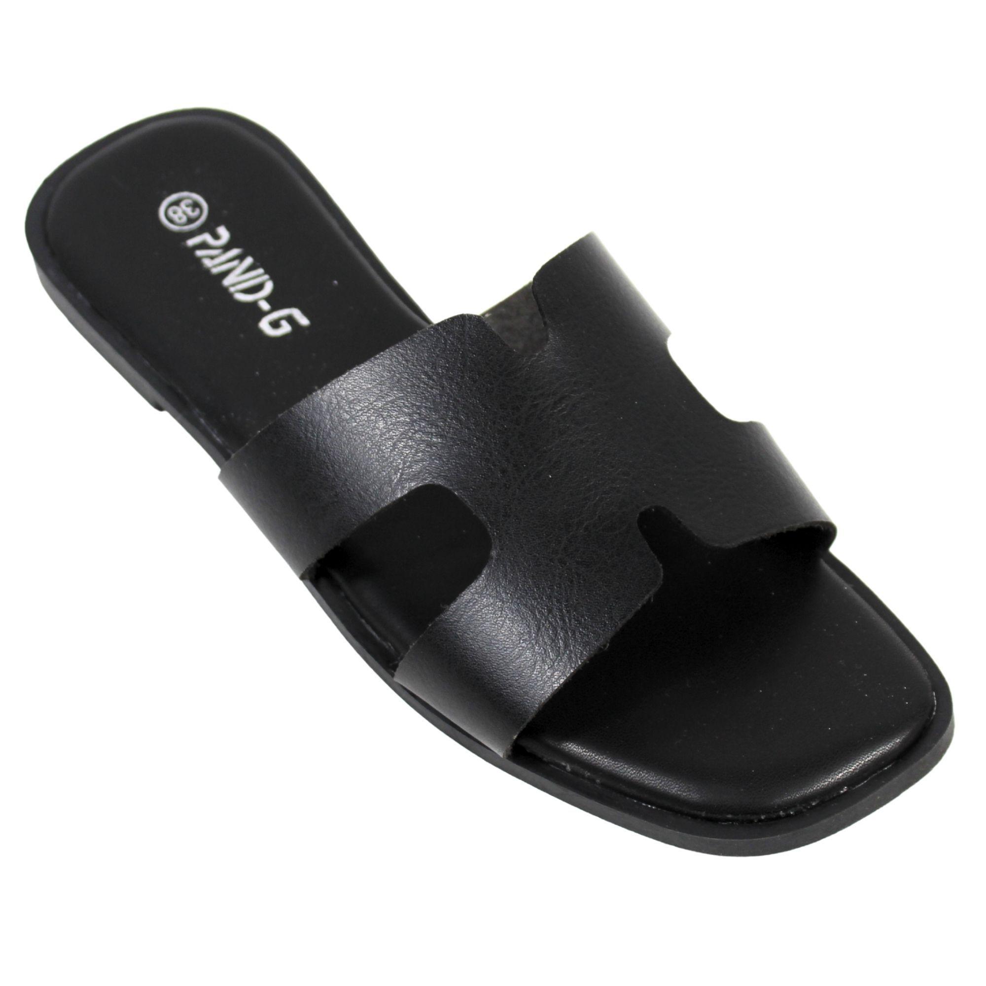 Sandalias de Mujer con Doble Correa PG5237 Negro-1