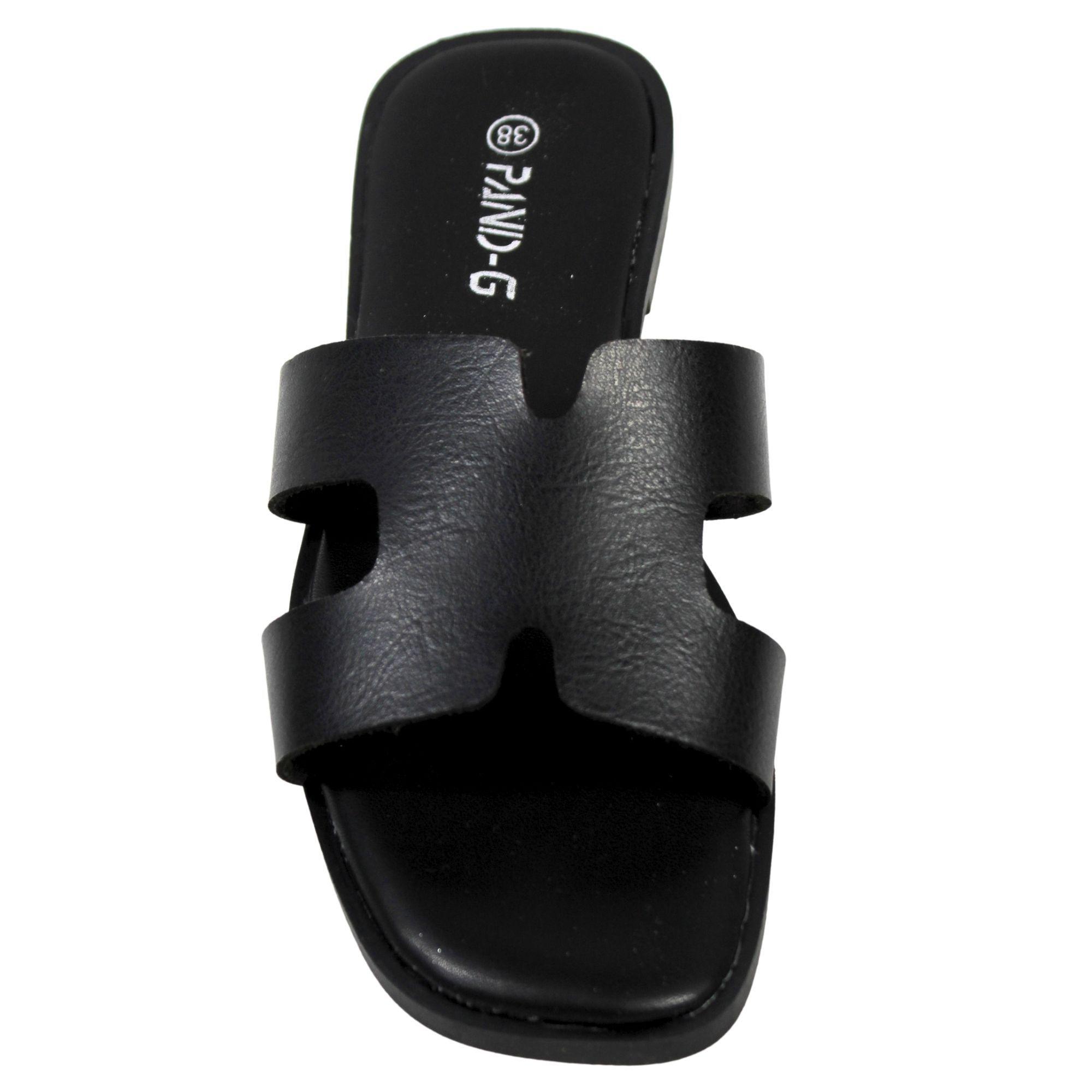 Sandalias de Mujer con Doble Correa PG5237 Negro-3