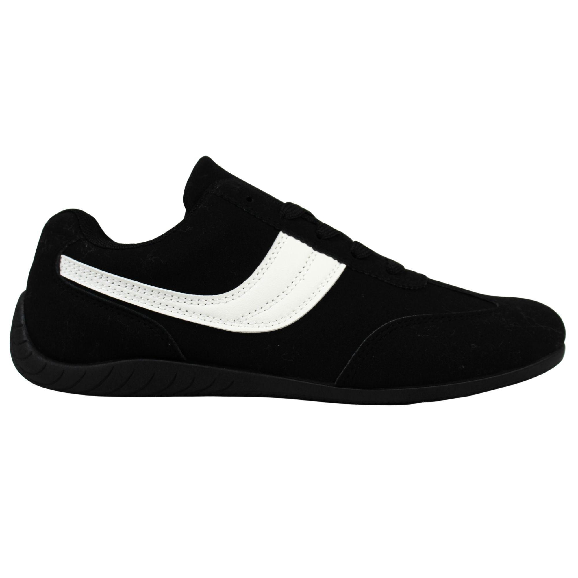Zapatillas de Mujer con Franja Lateral PG24320 Negro-0