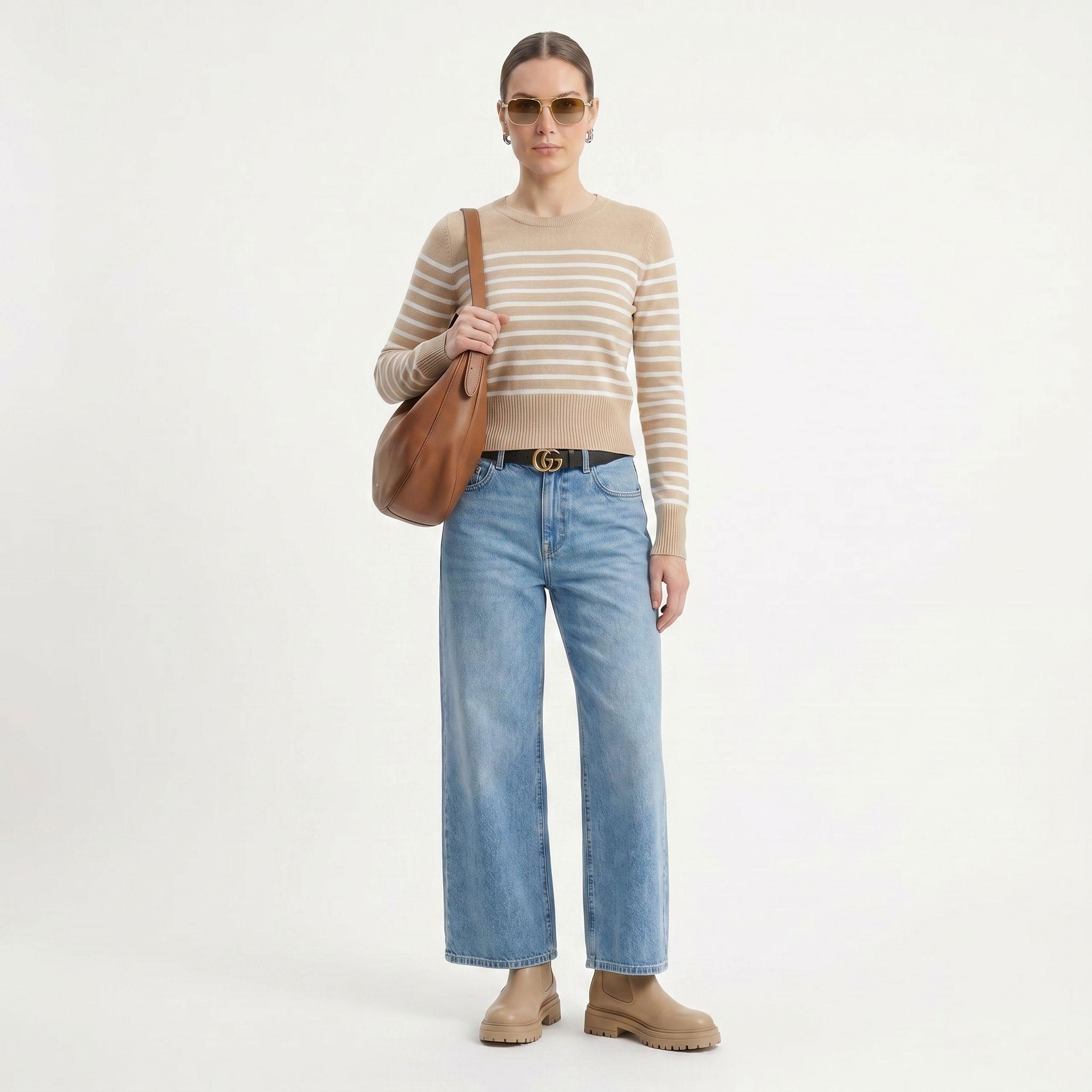 Sweater Rayas Mujer Básico Hilo-4