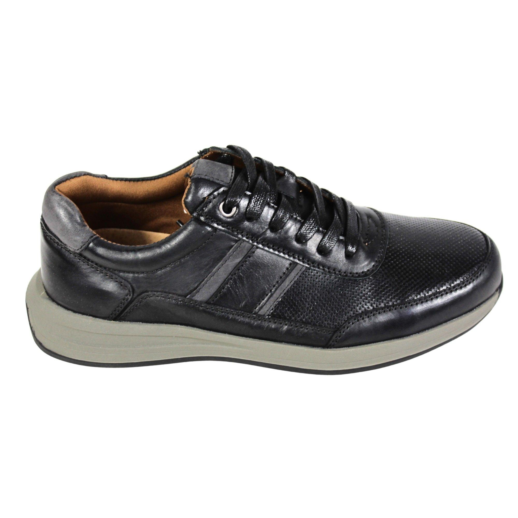Zapato Casual Hombre Cuero C43-4401 Negro-2
